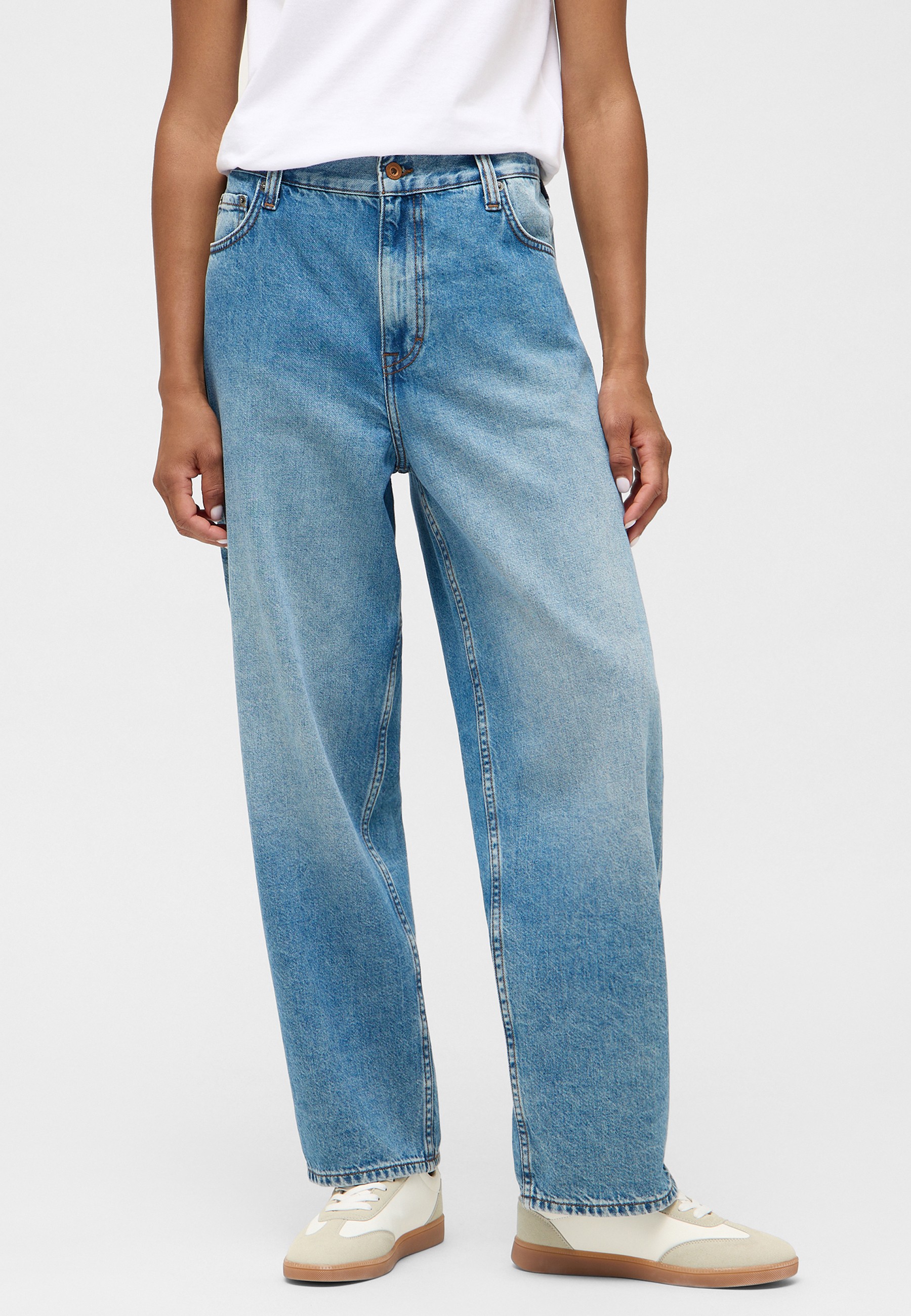 Jeans, Hose, Straight Leg, Light Wash, Unisex