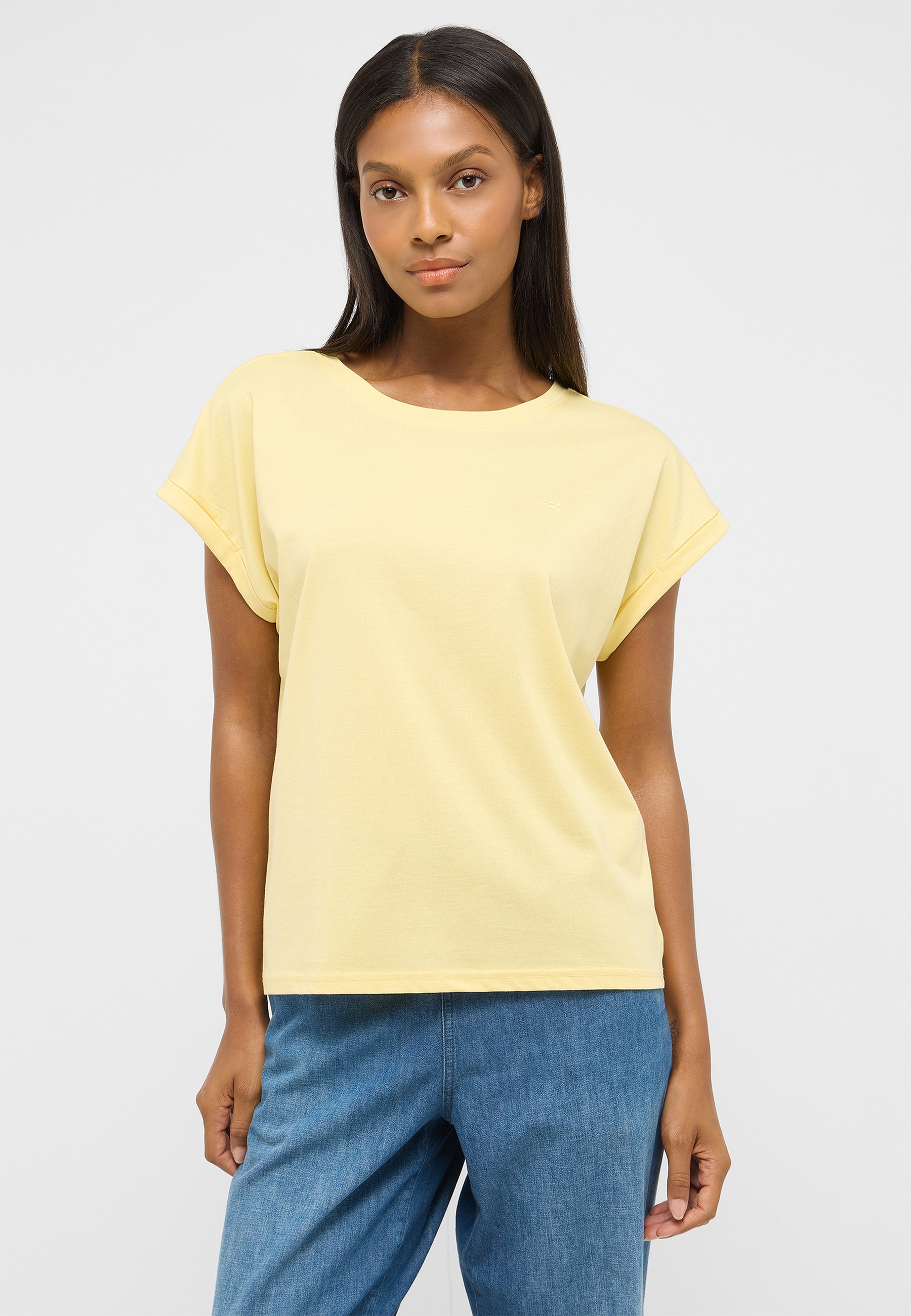 Tee, T-Shirt, Kurzarm, Gelb, Kleidung