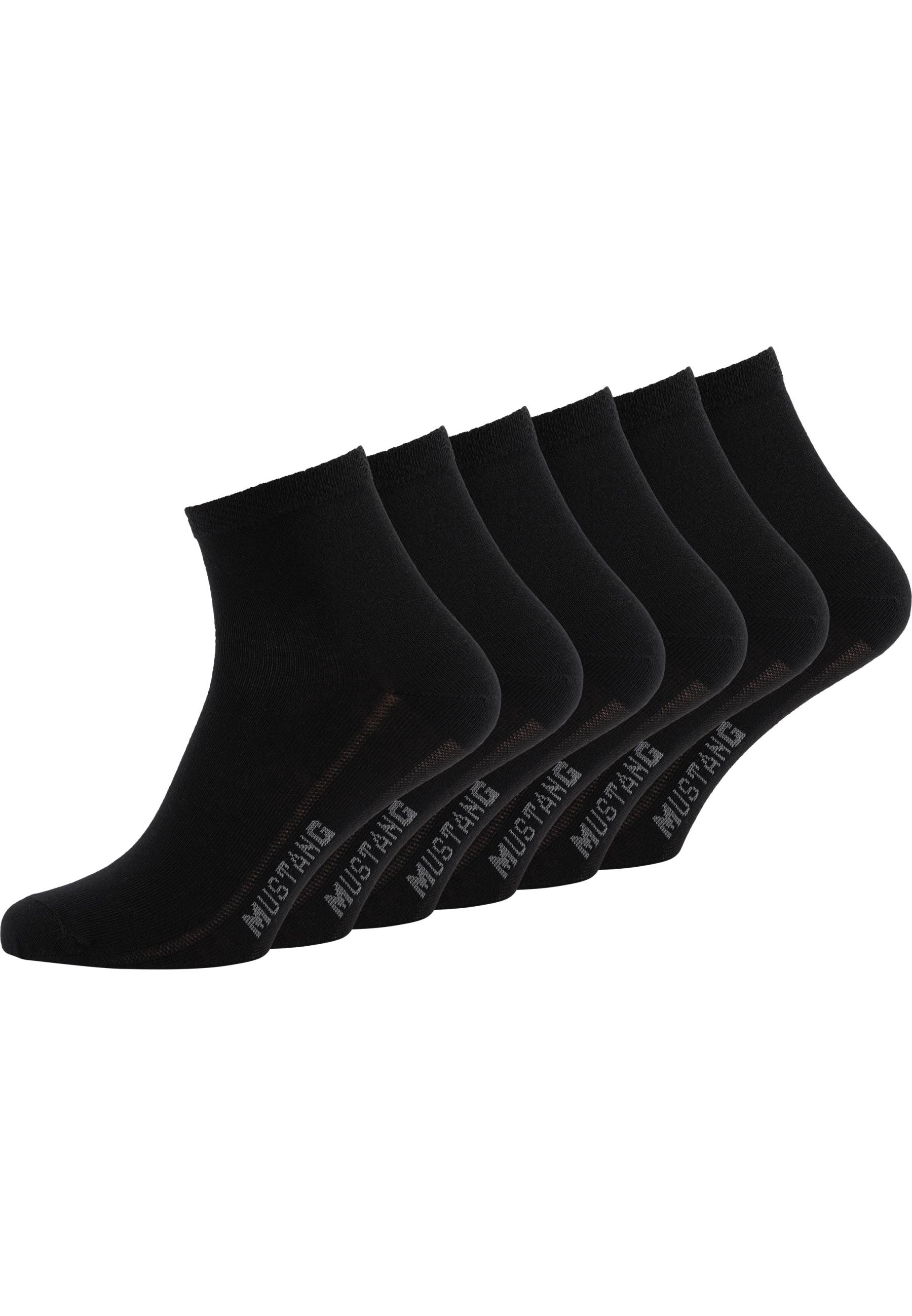 Socken, Ankle socks, Schwarz, Sportlich, 6er-Set
