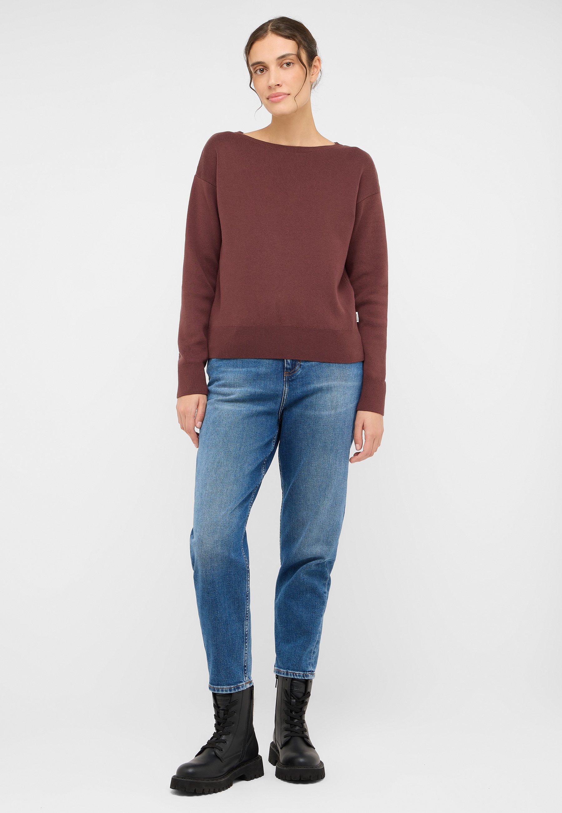 Hosen, Langarm, Jeans, Pullover, Person