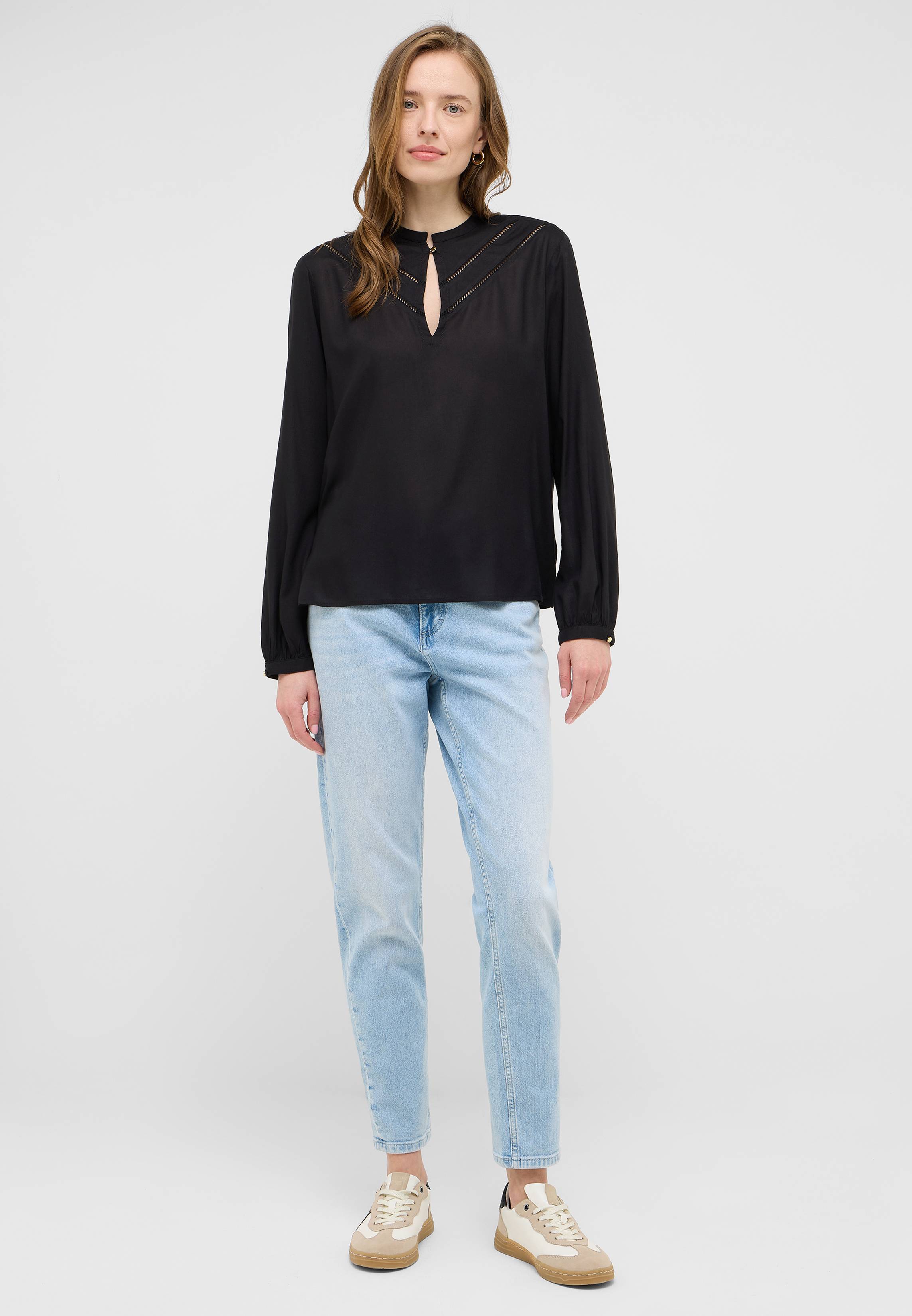 Bekleidung, Hosen, Bluse, Langarm, Person