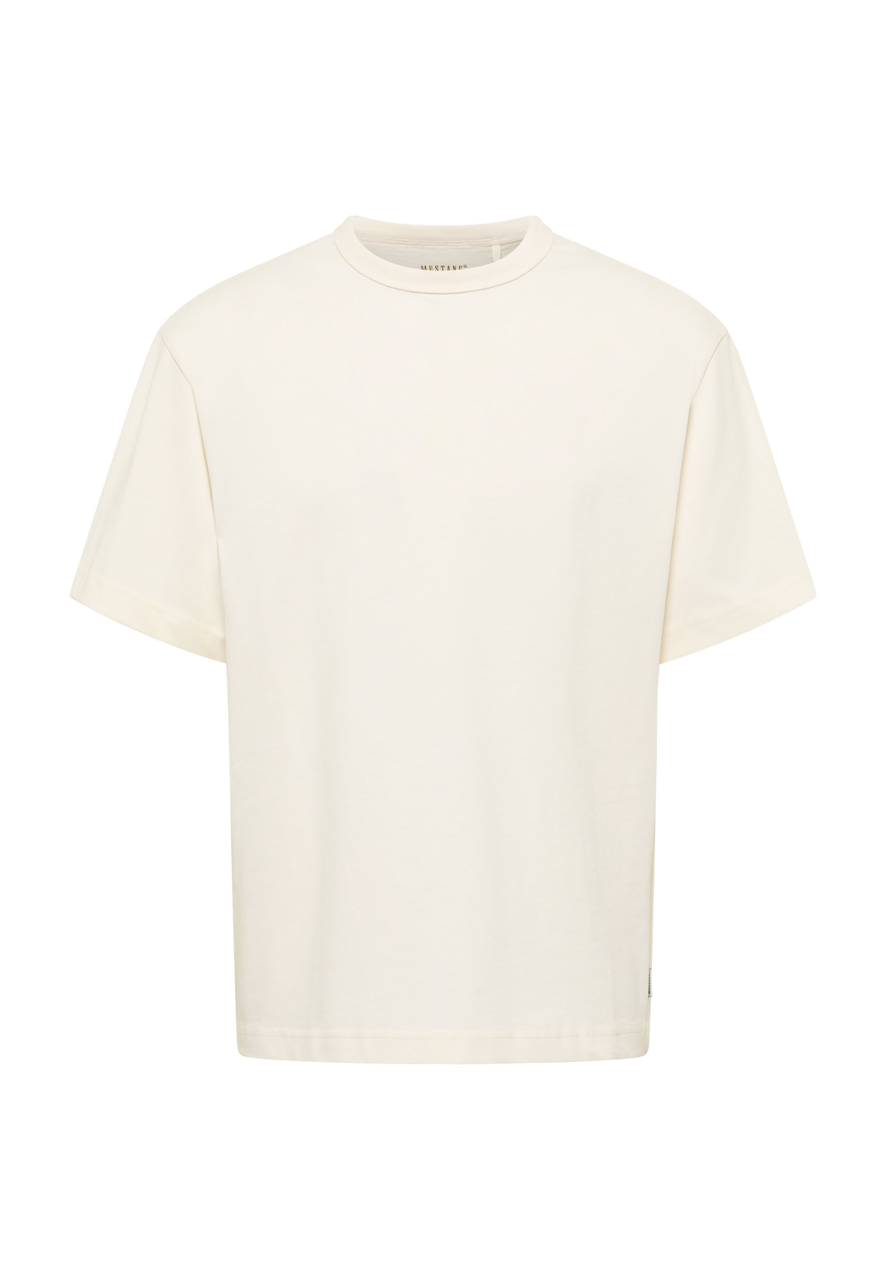 T-Shirt, Kurzarm, Beige, Weiß, Oberteil