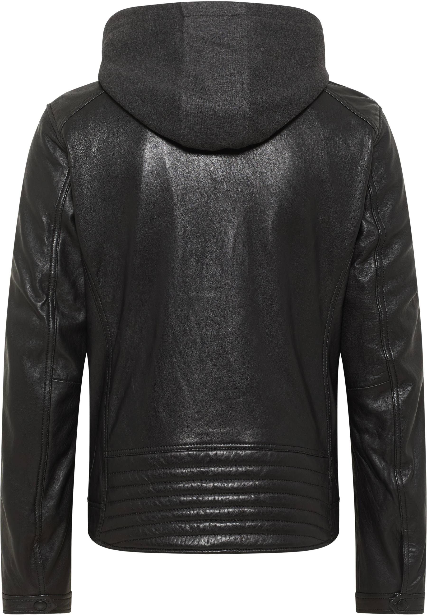 Bekleidung, Mantel, Jacke, Kapuzenpulli, Jacke aus Leder