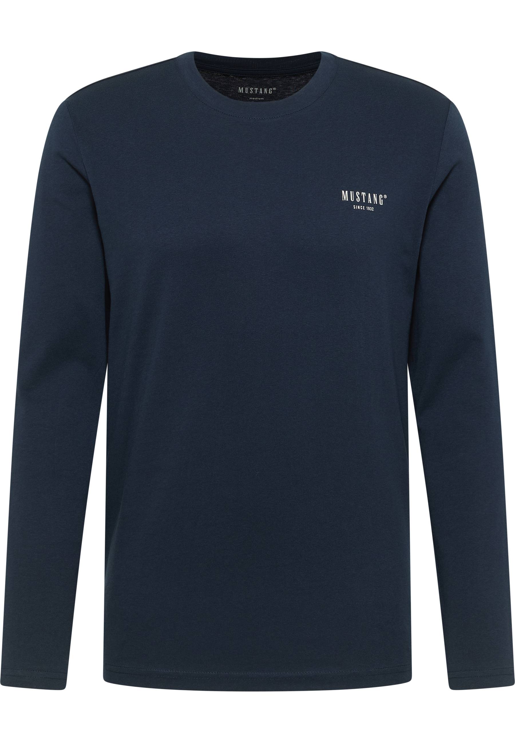 Mustang Herren Langarmshirt Style Asheville, navy