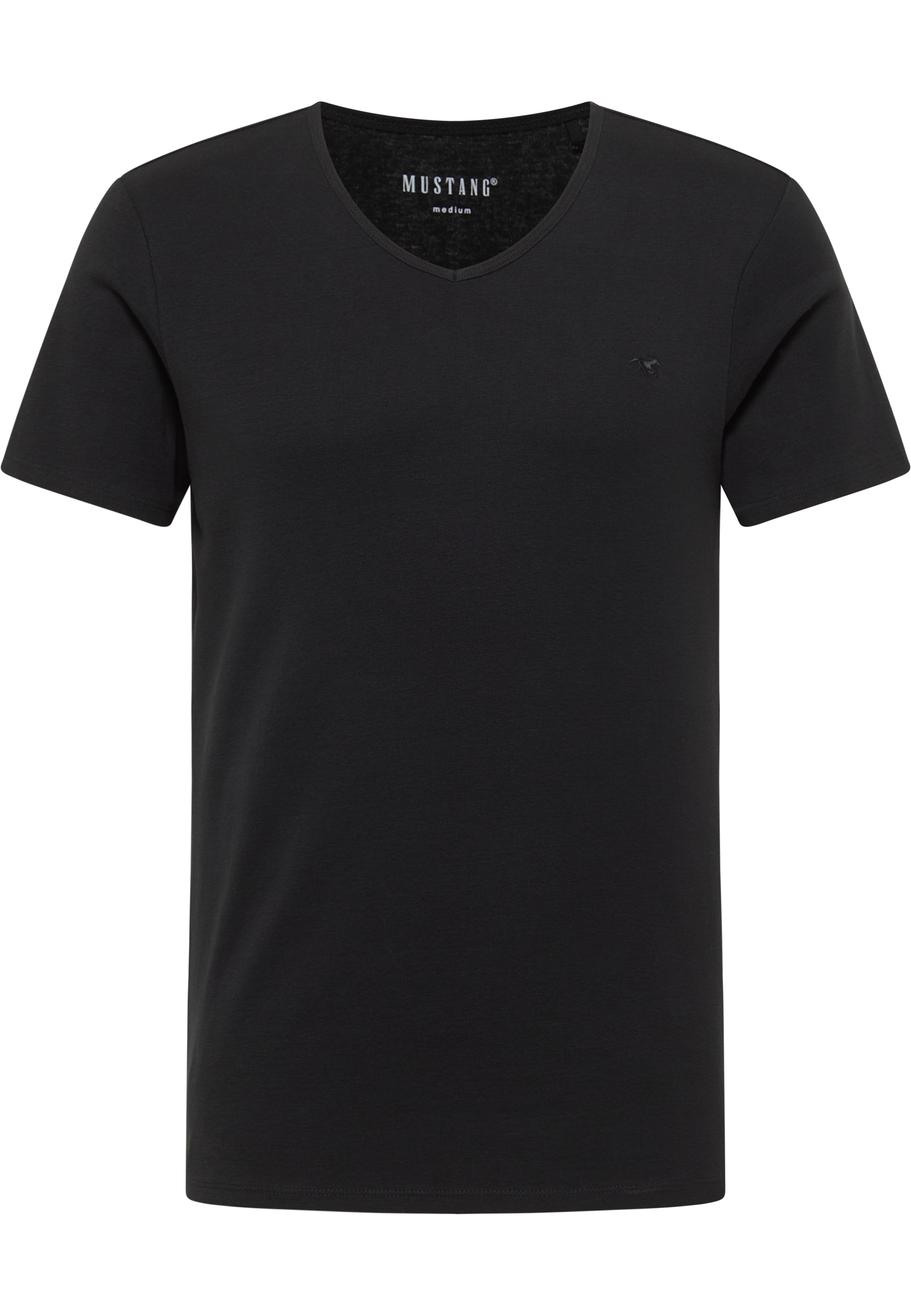 Mustang Herren T-Shirt Style Amado, schwarz