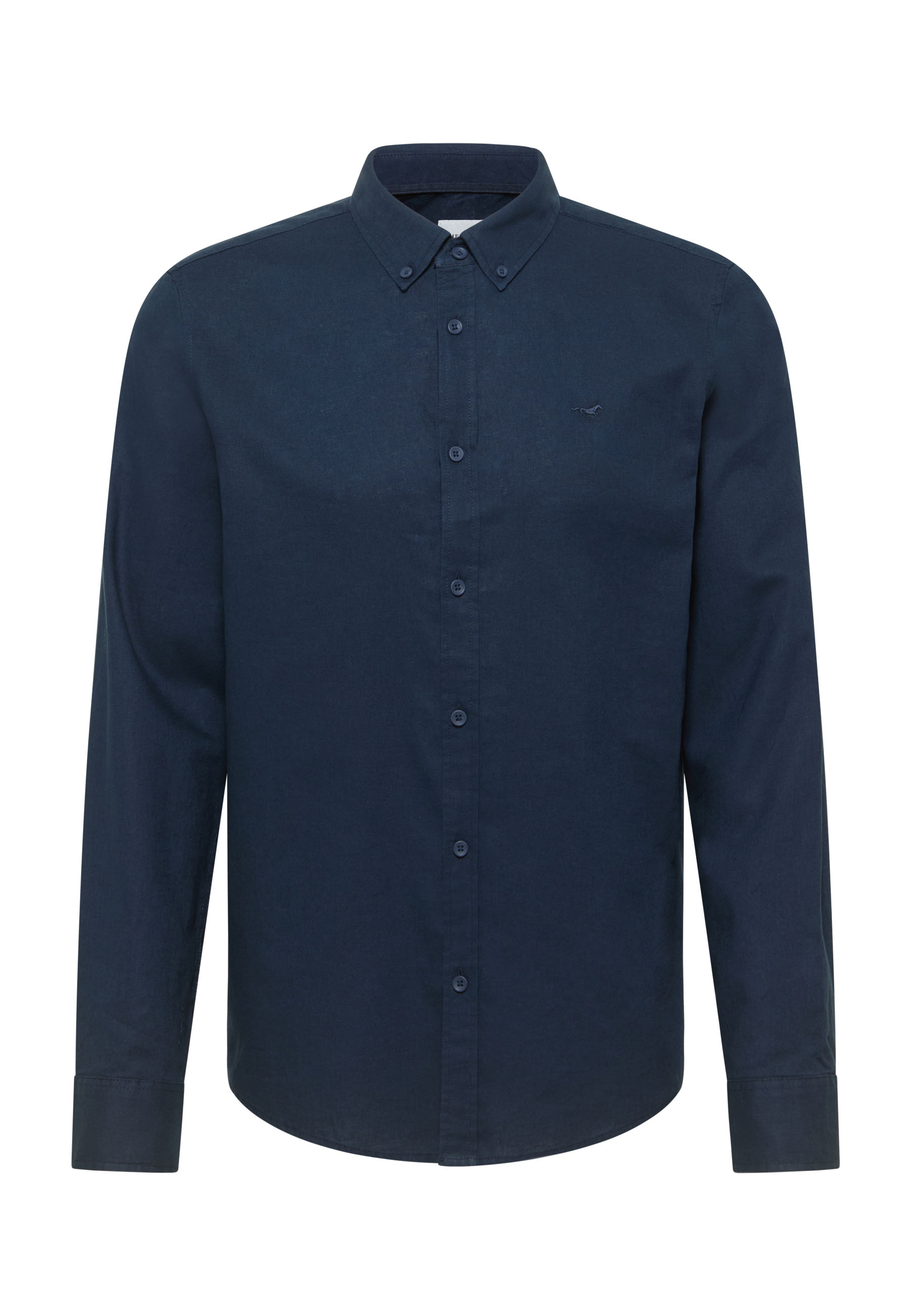 Hemden, Langarm, Knopfleck, Unifarben, Button-down