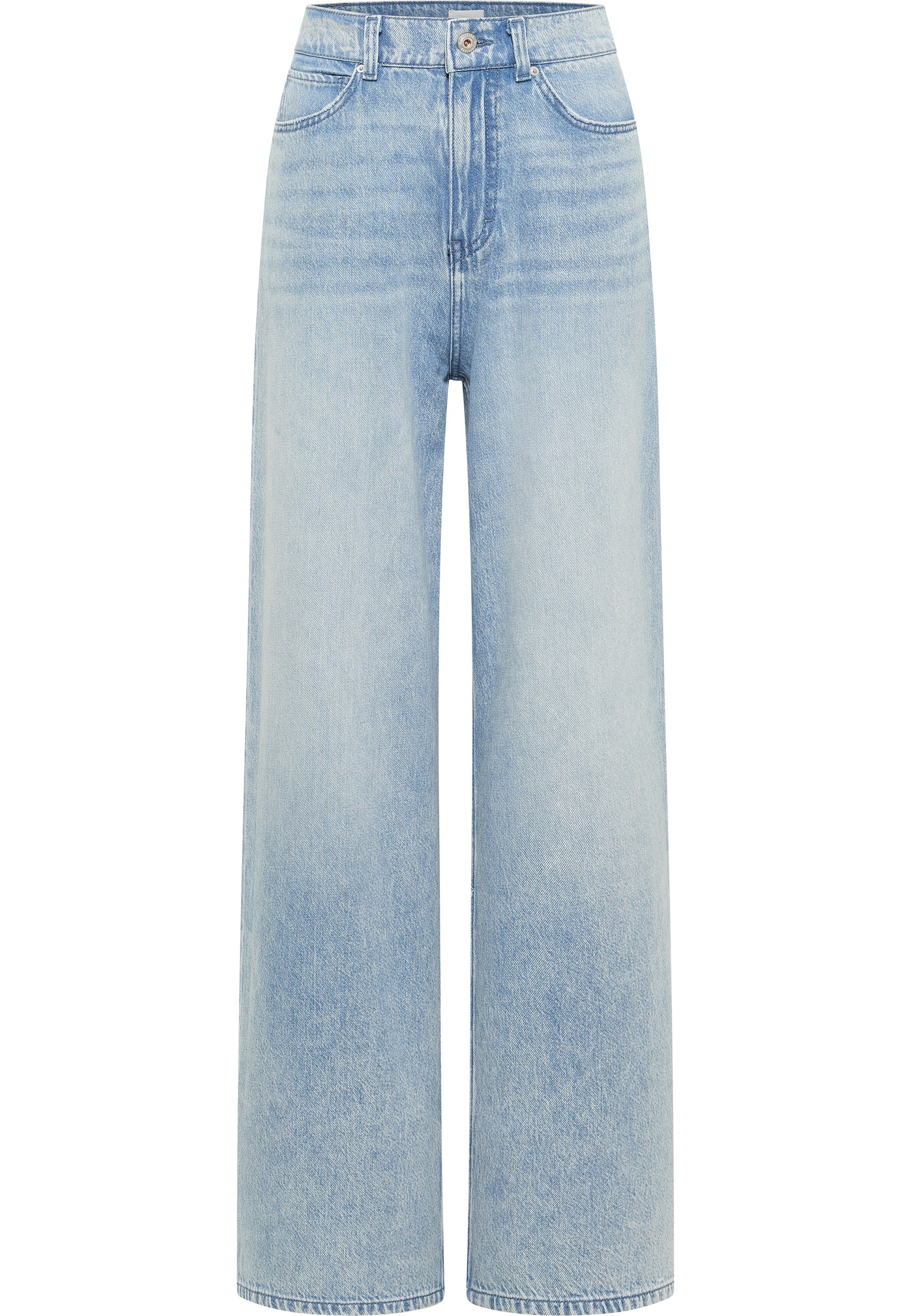 Mustang Damen Jeans Style Luise Wide, blau hell