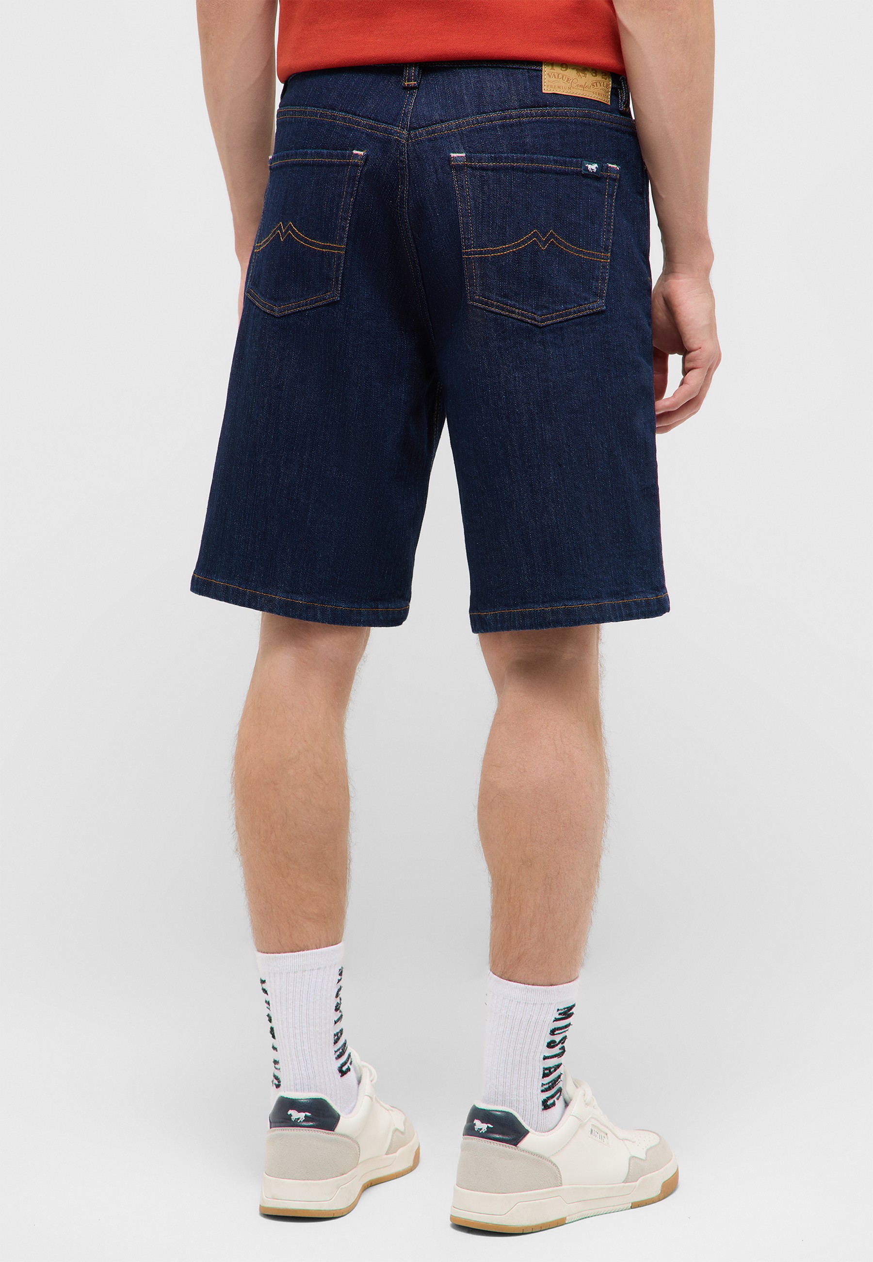 Jeansshorts, Denim, Herren, Back pockets, Converse style socks