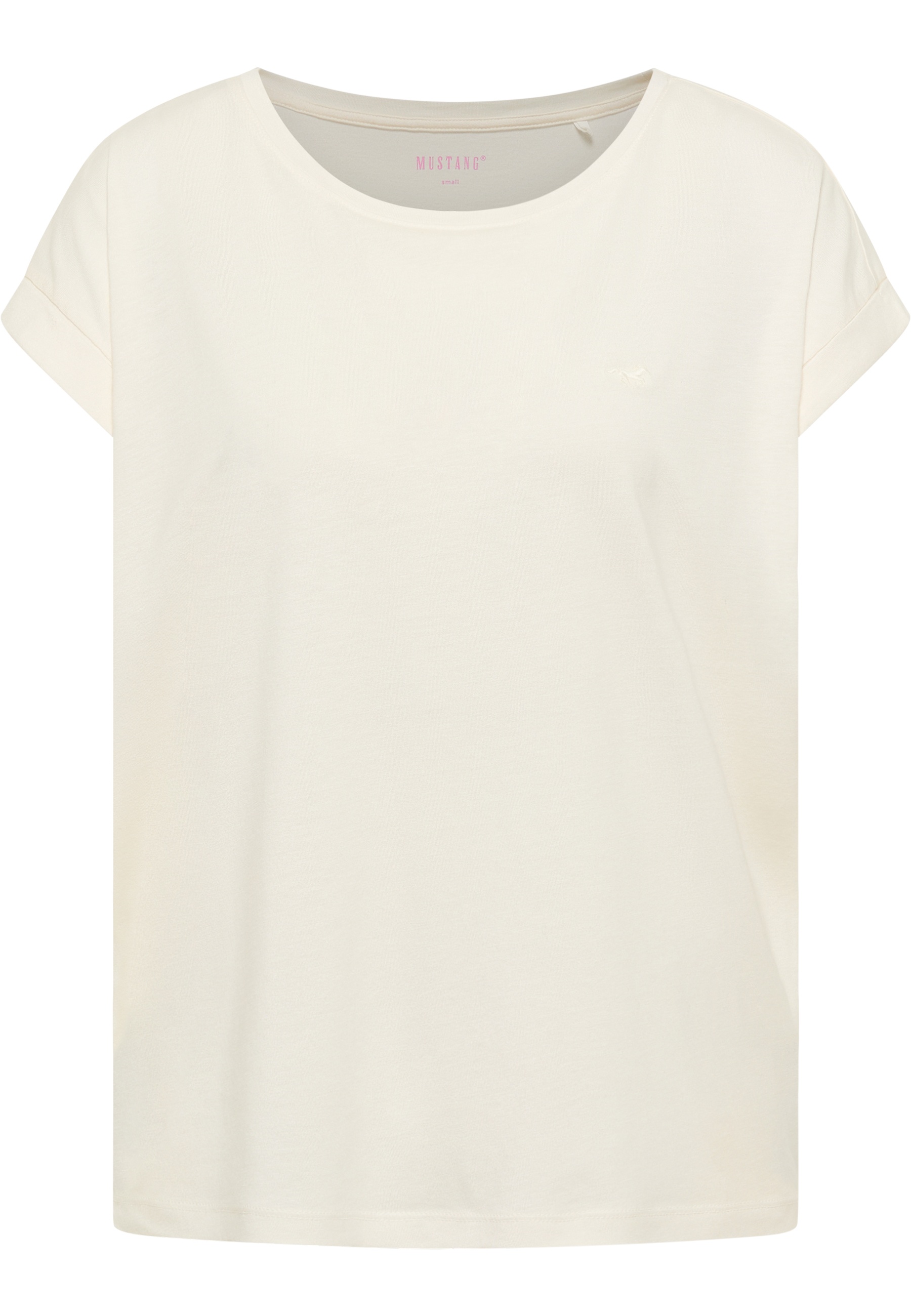 Mustang Damen T-Shirt Style Lesley, offwhite