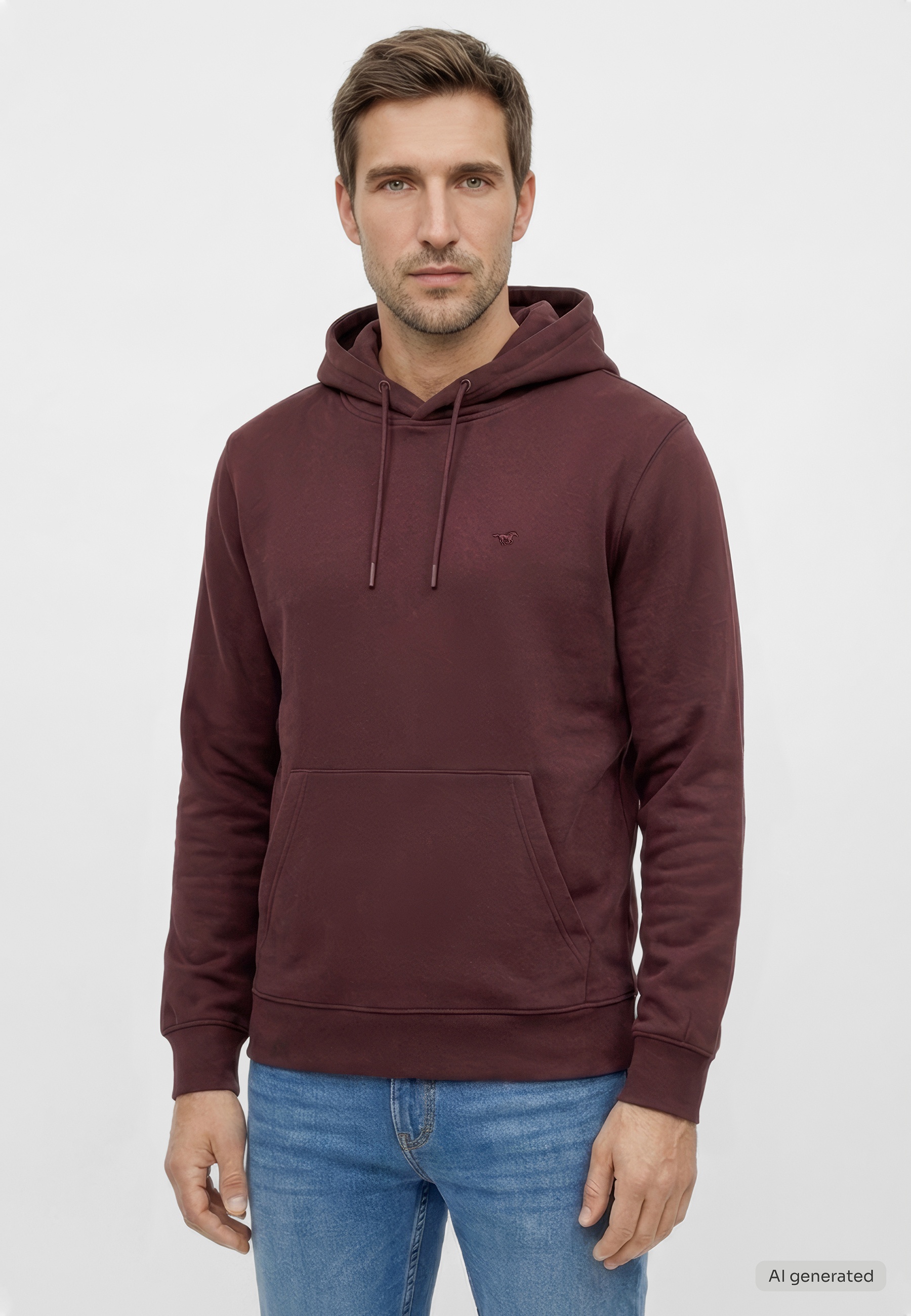 Hoodie, Pullover, Unisex, Kordelnähte, Fronttasche