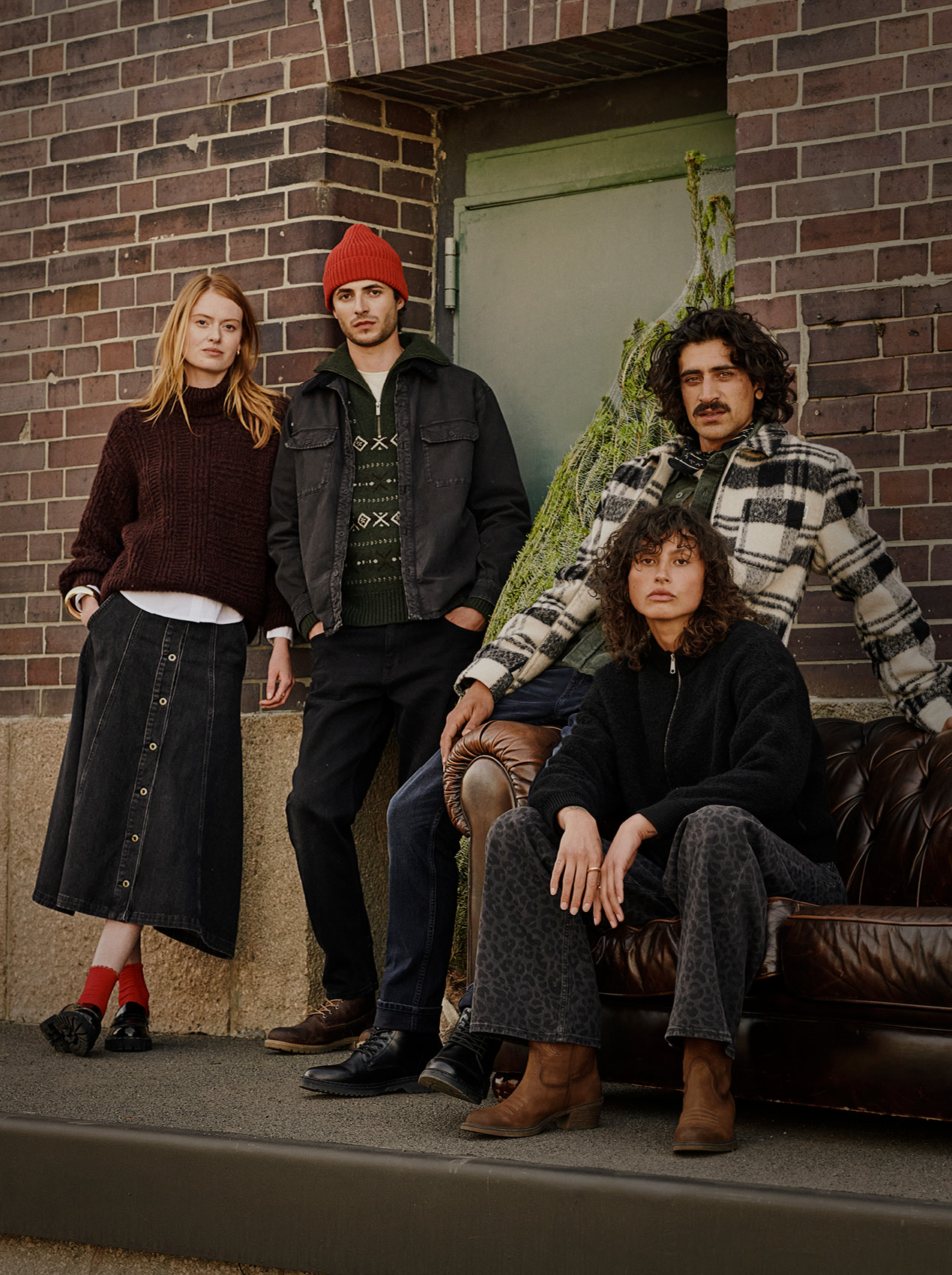 Mantel, Jacke, Hosen, Rock, Person