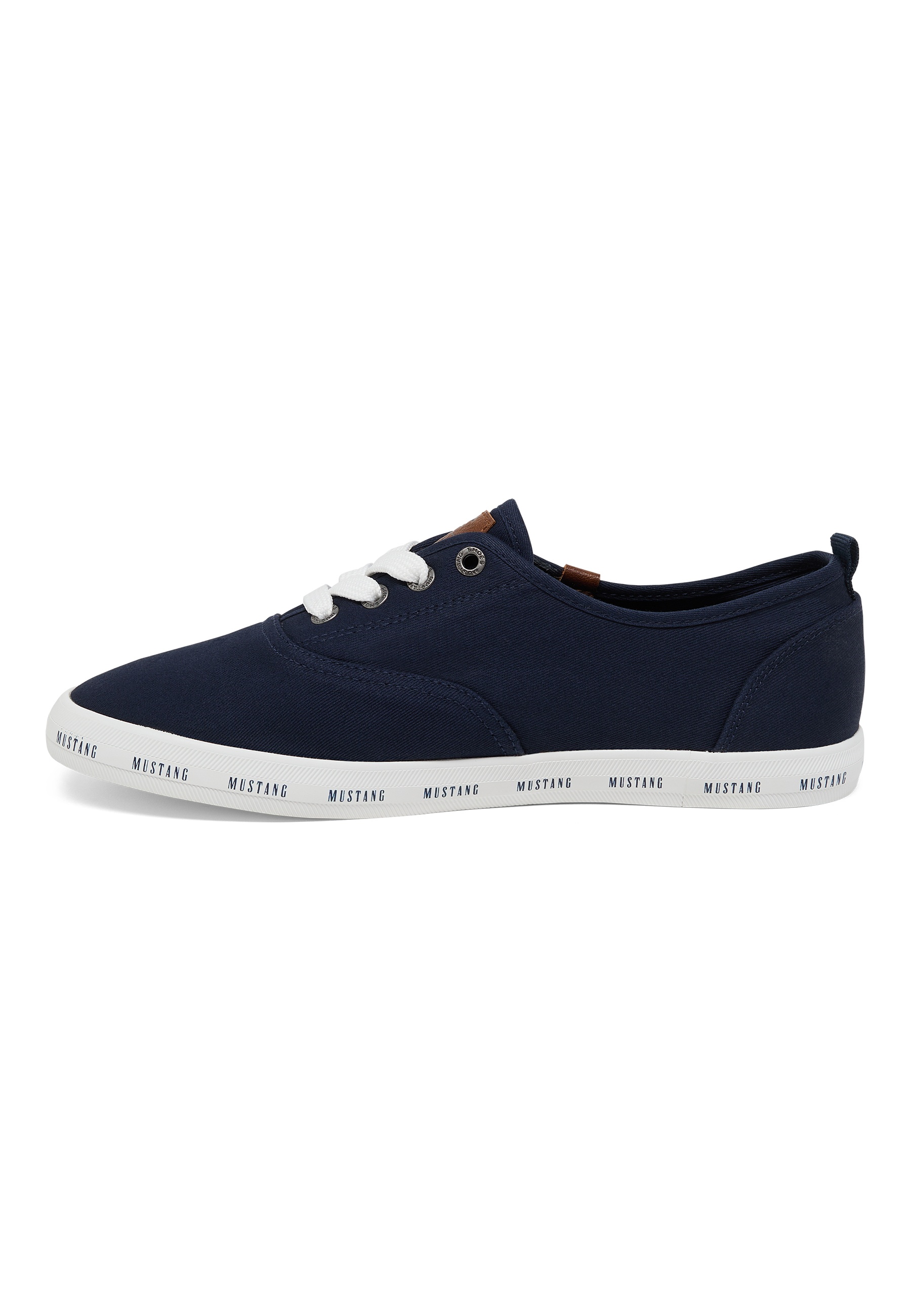 Sneaker, Canvas, Niedriges Oberteil, Navy, Weiße Sohle