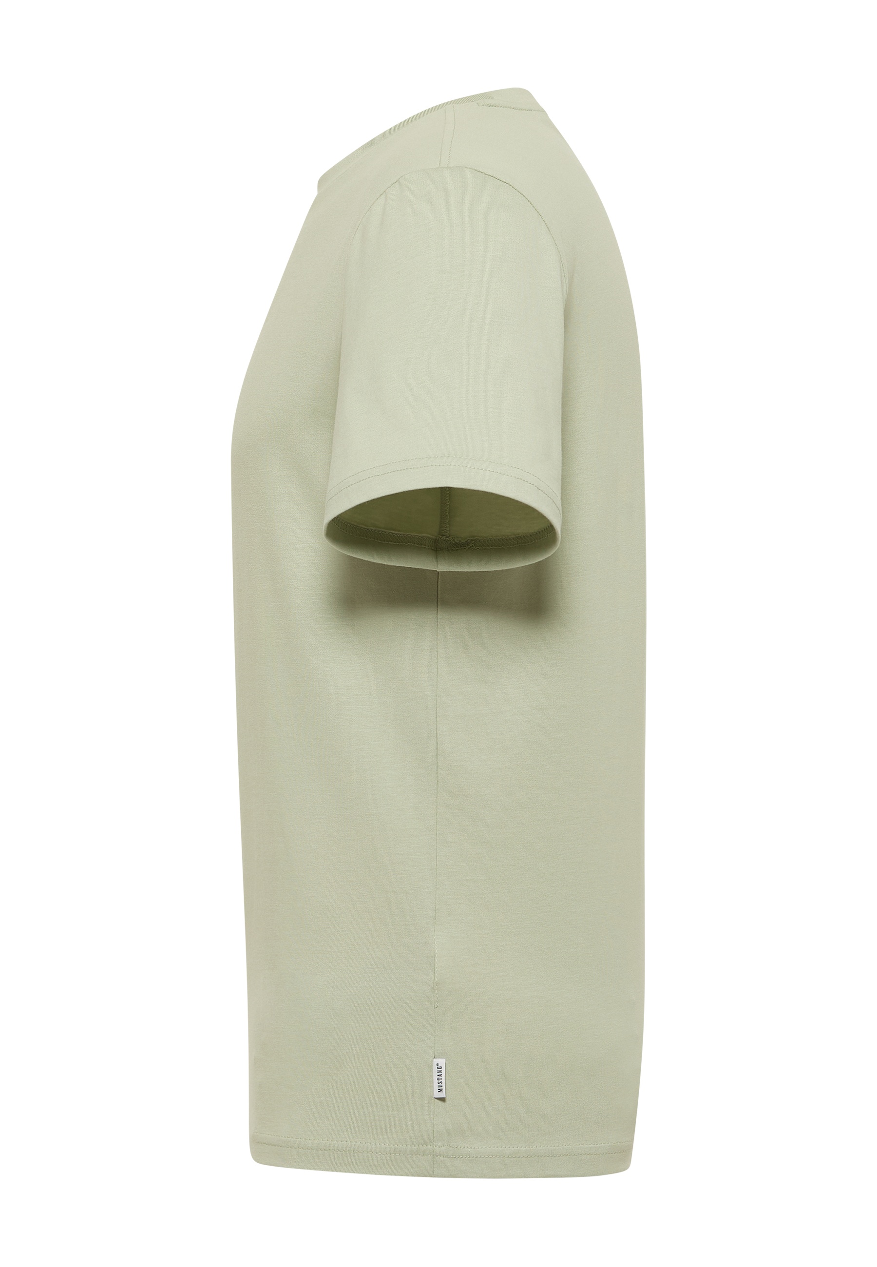 T-Shirt, Kurzarm, Einfarbig, Baumwolle, Beige