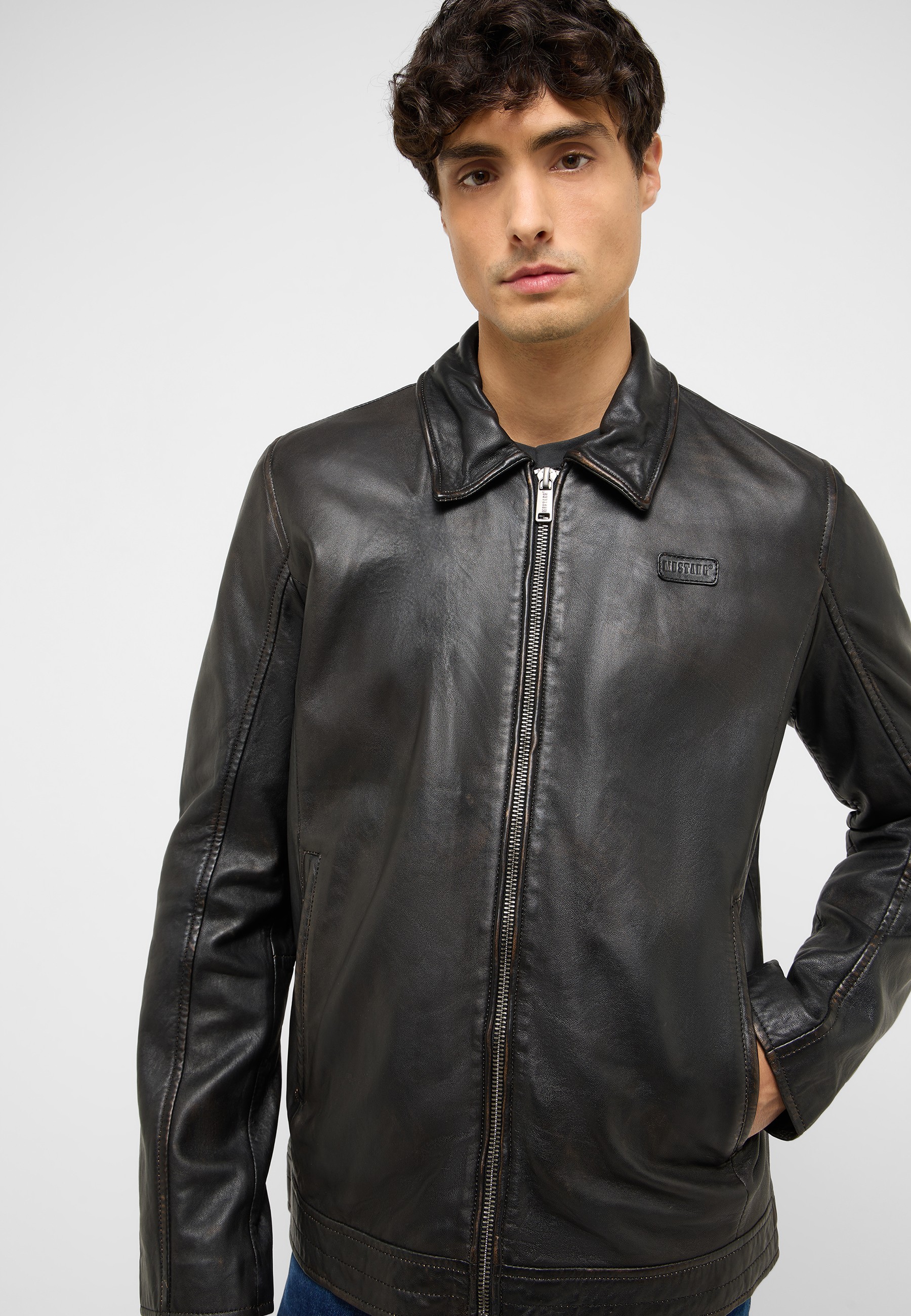 Bekleidung, Mantel, Jacke, Jacke aus Leder