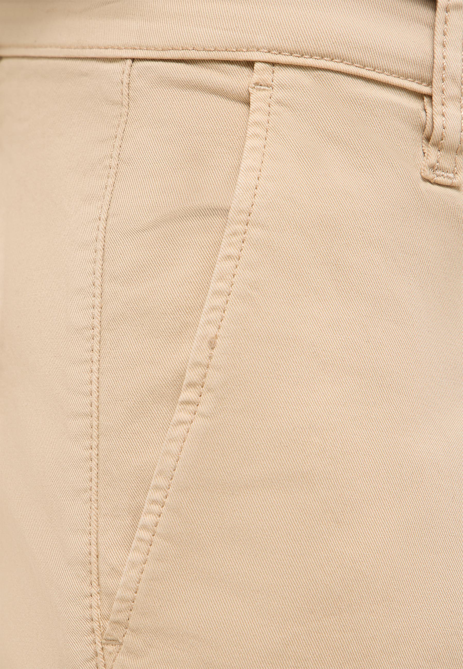 Beige, Chino, Hose, Seitentasche, Stichnaht