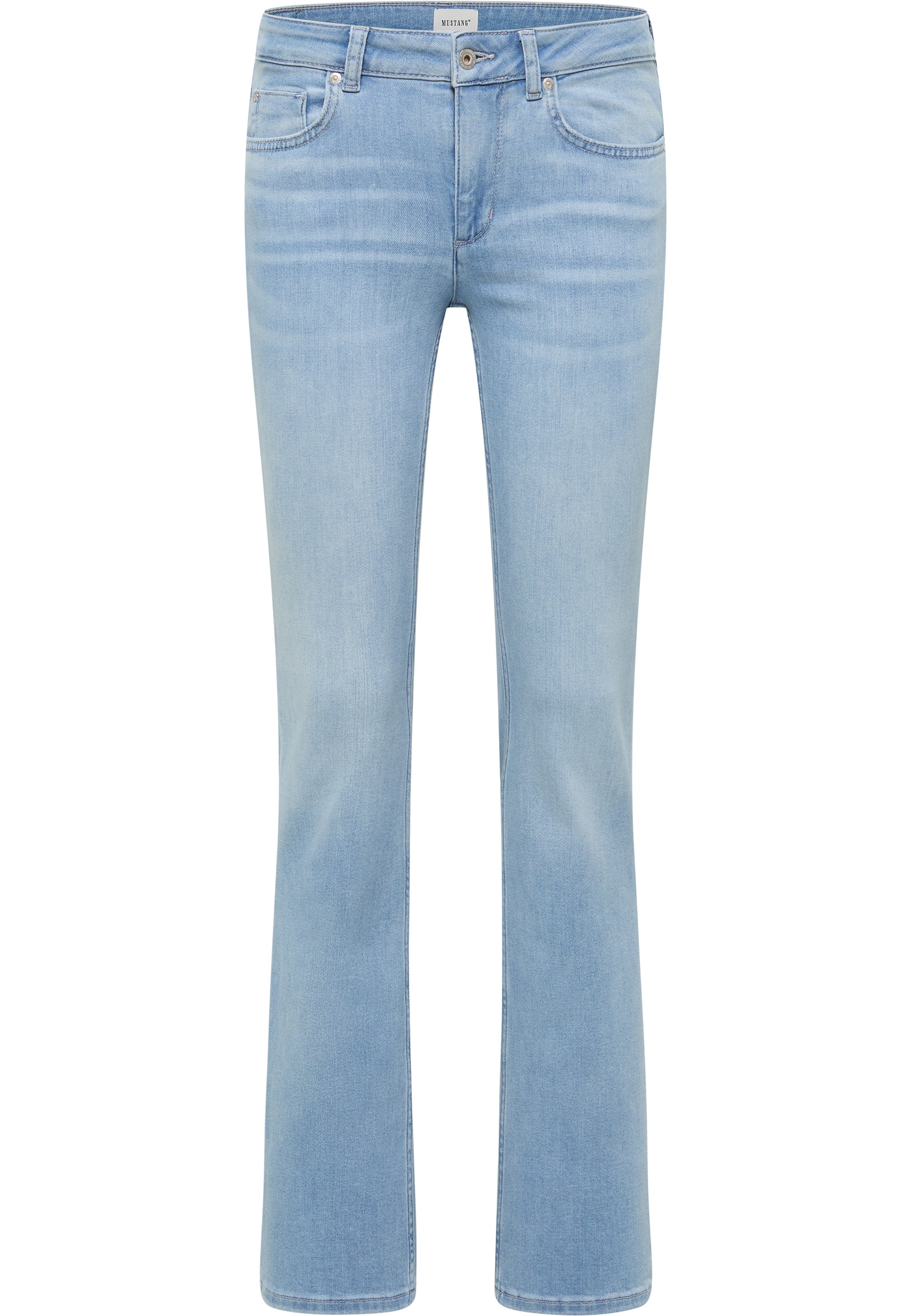 Mustang Damen Jeans Style Shelby Slim Boot, blau hell