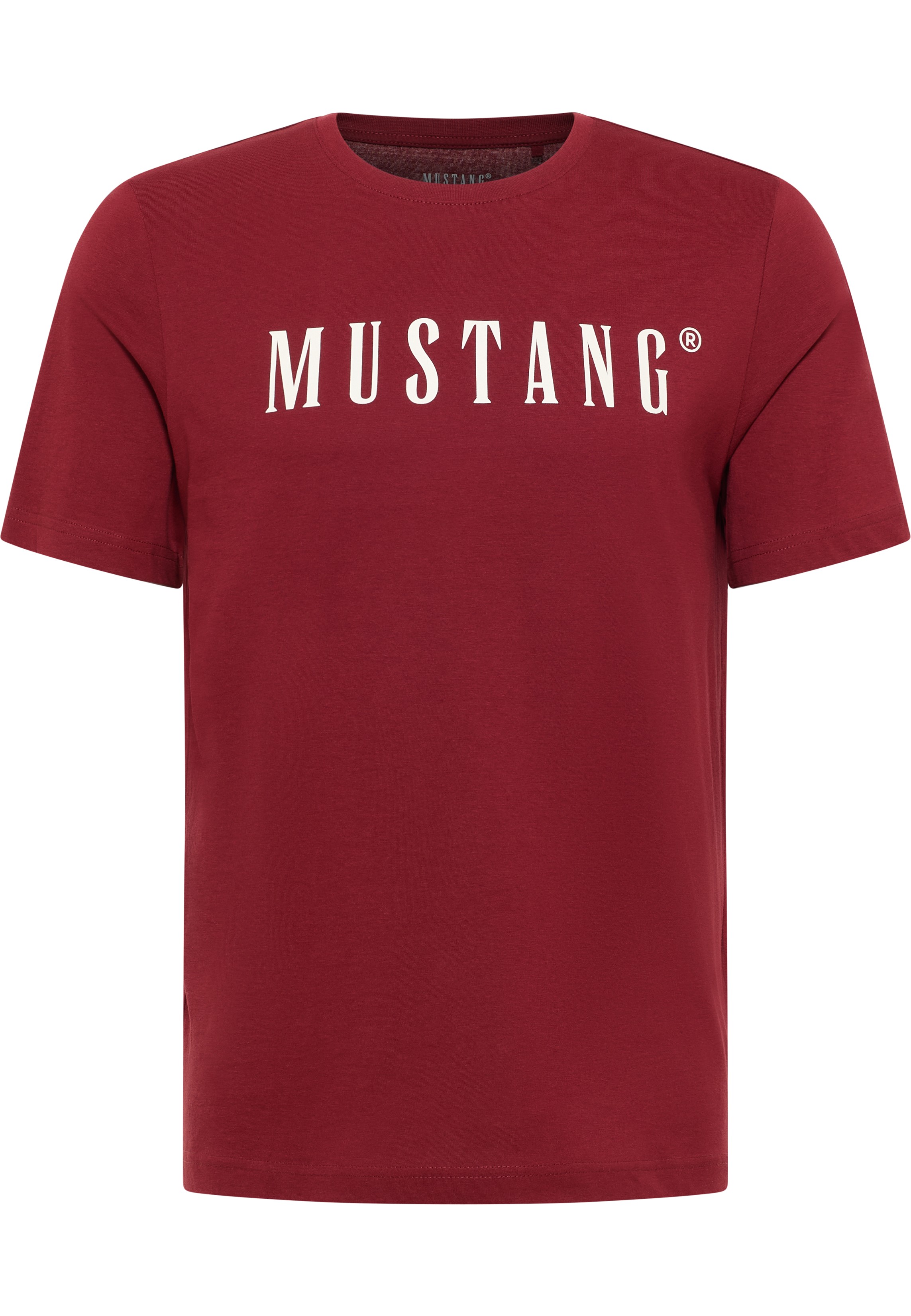 Mustang Herren T-Shirt Style Austin, dunkelrot