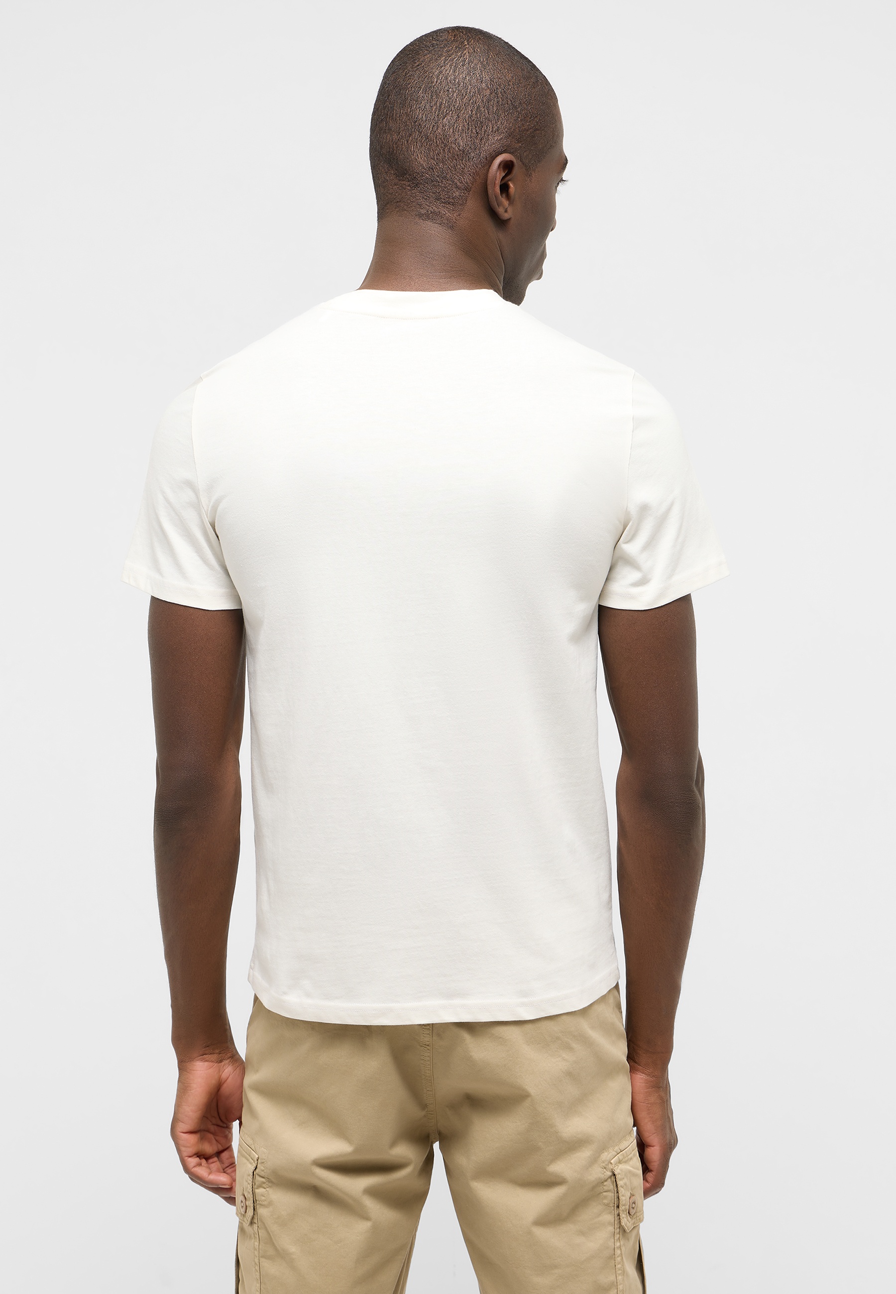 T-Shirt, Weiß, Kurzarm, Rundhals, Uni