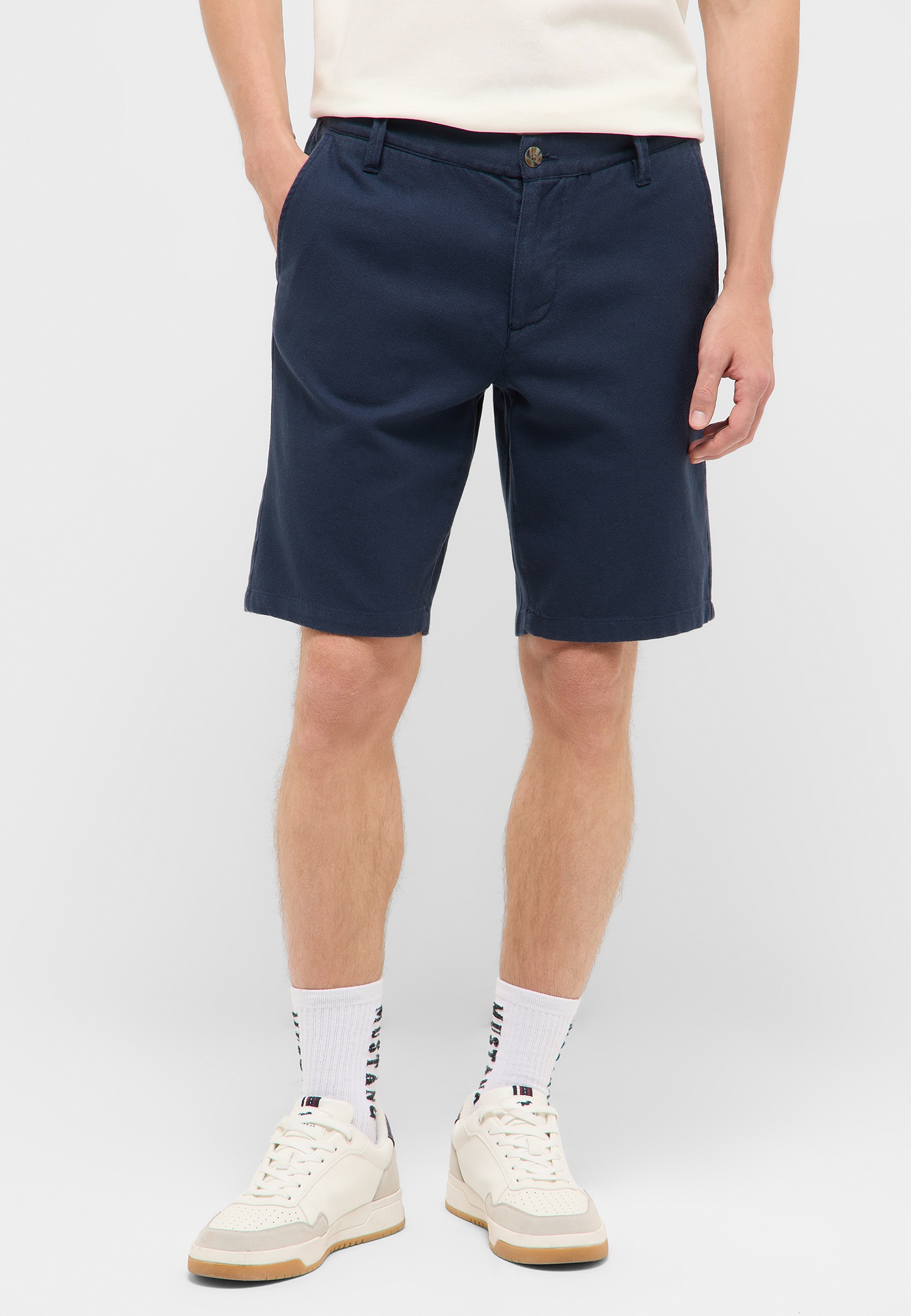 shorts, marine, Chino, knee-length, Taschen