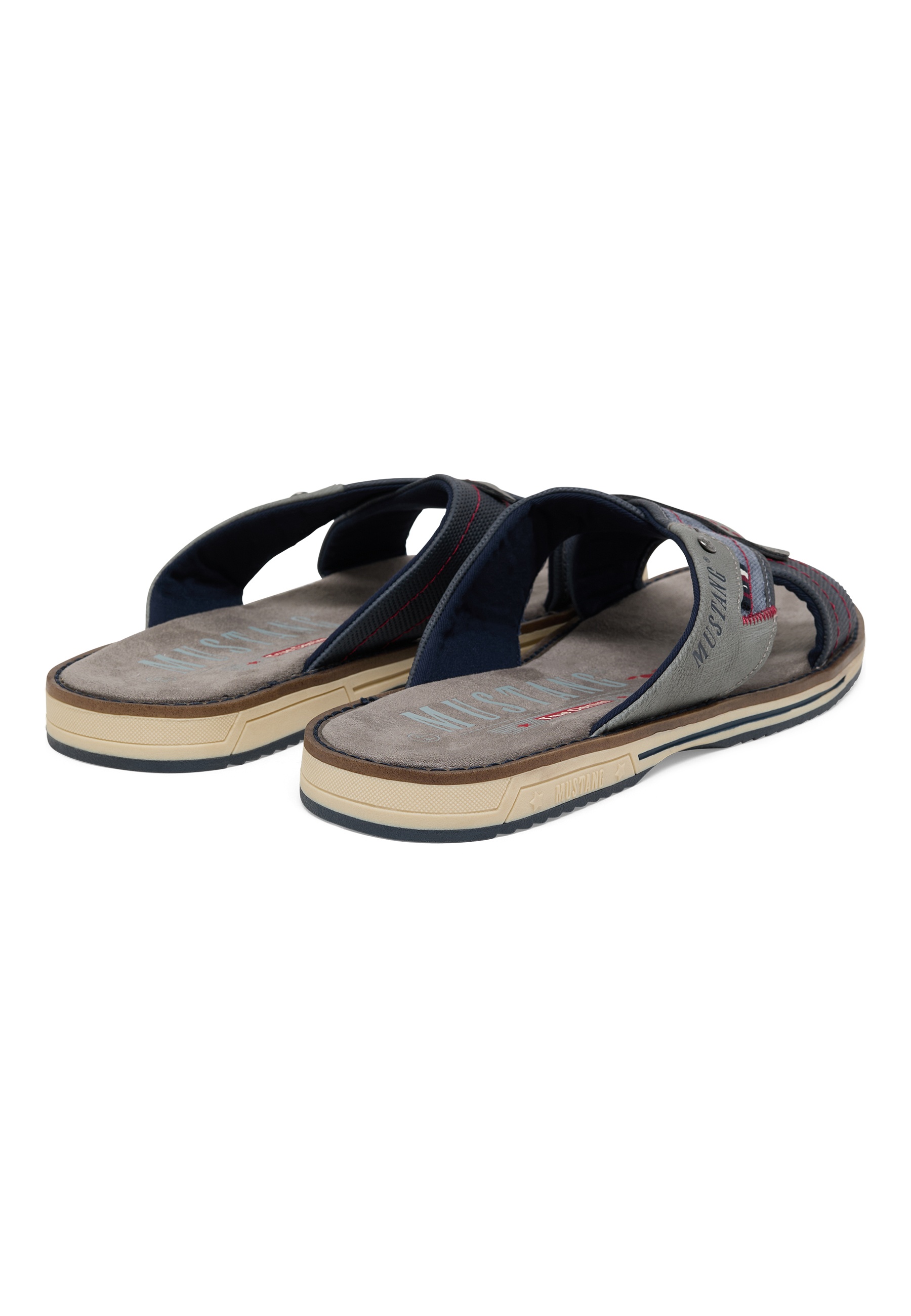 Sandal, Herren, Sohle, Grau, Schwarz