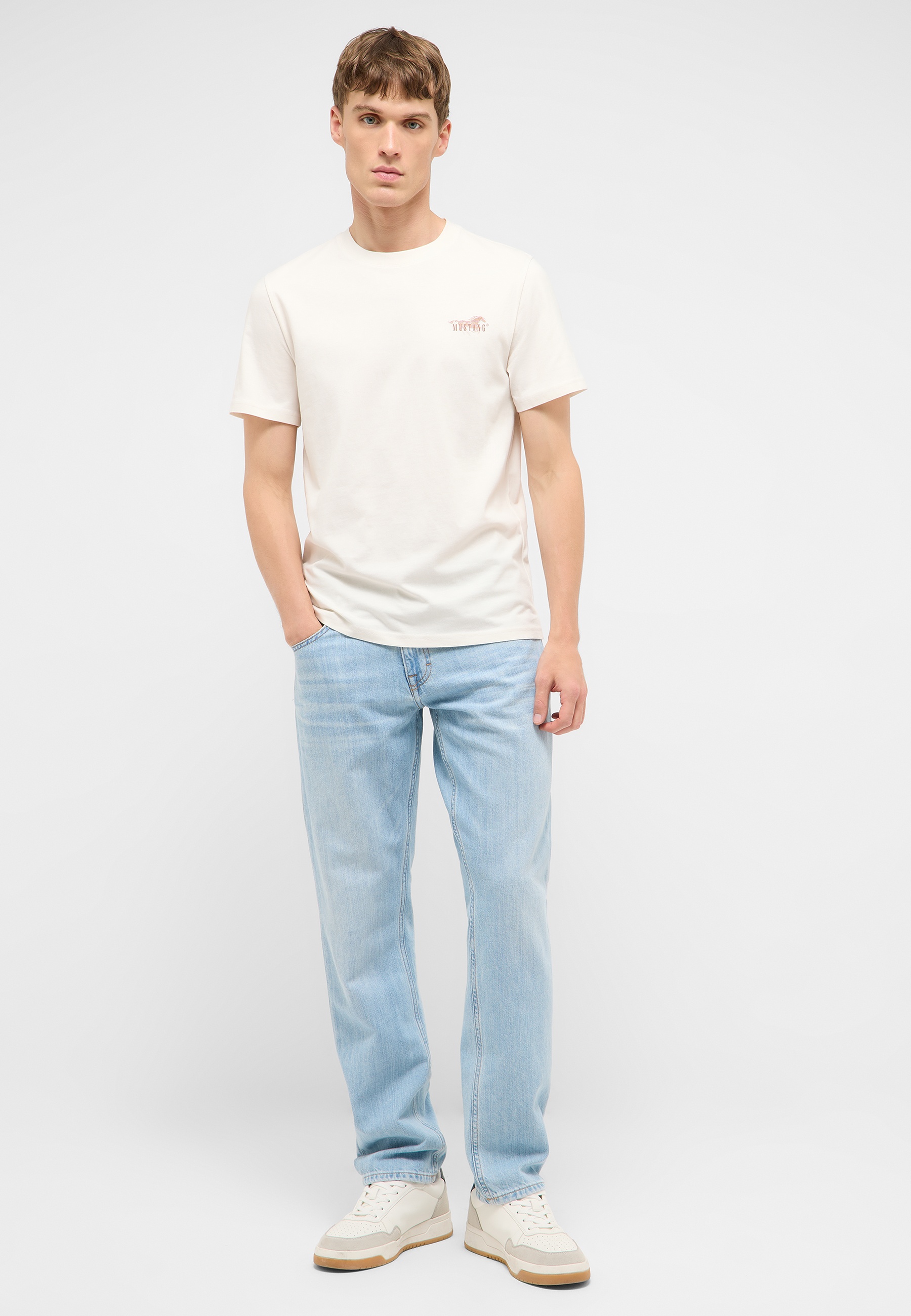 T-Shirt, Beige, Kurzarm, Kleidung, Basic