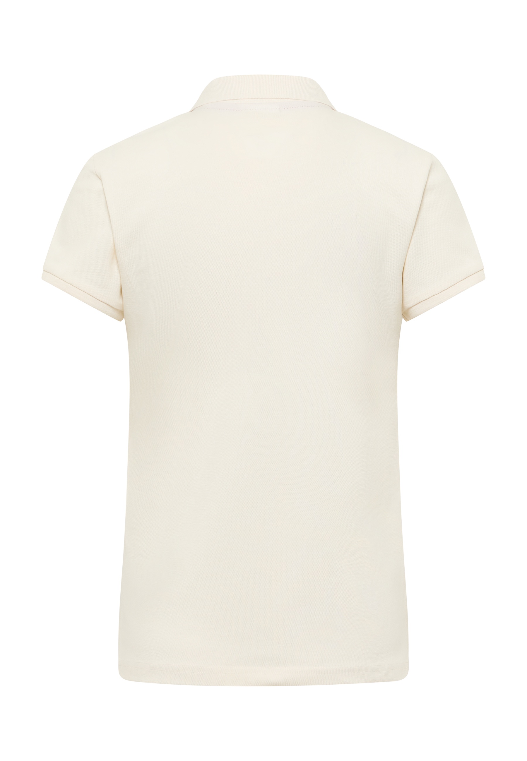 polo Shirt, beige, kurzarm, Kragen, Baumwolle