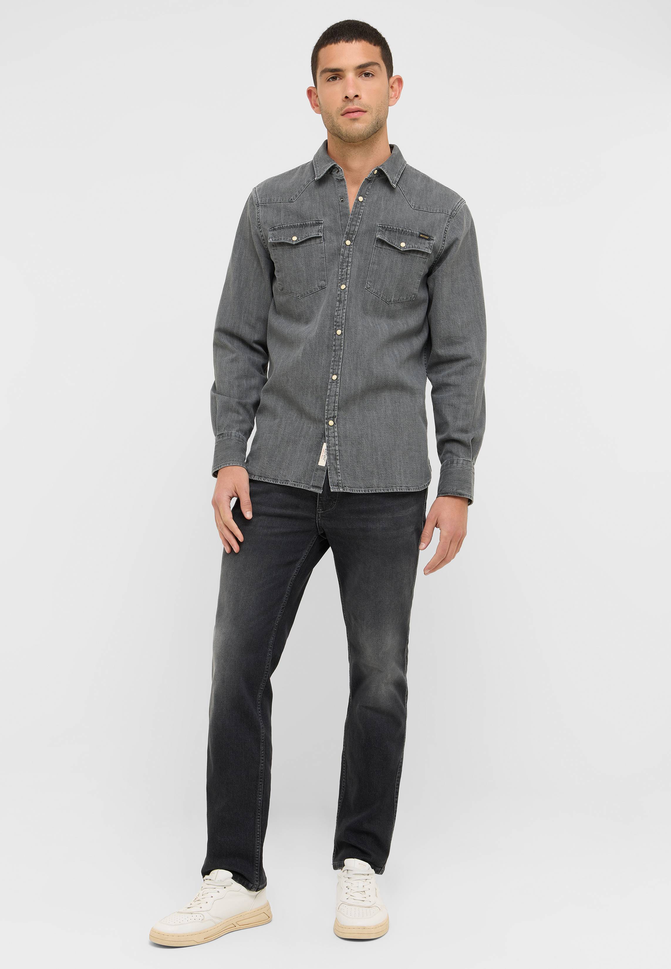 Jeans Style Tramper Straight Hemd, Hosen, Langarm, Mann, Person
