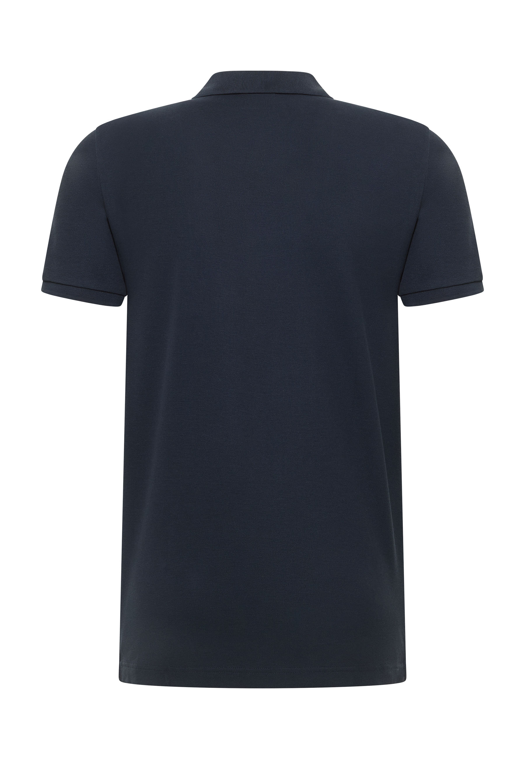 Polohemd, Kurze Ärmel, Marineblau, Kragen, Einfarbig