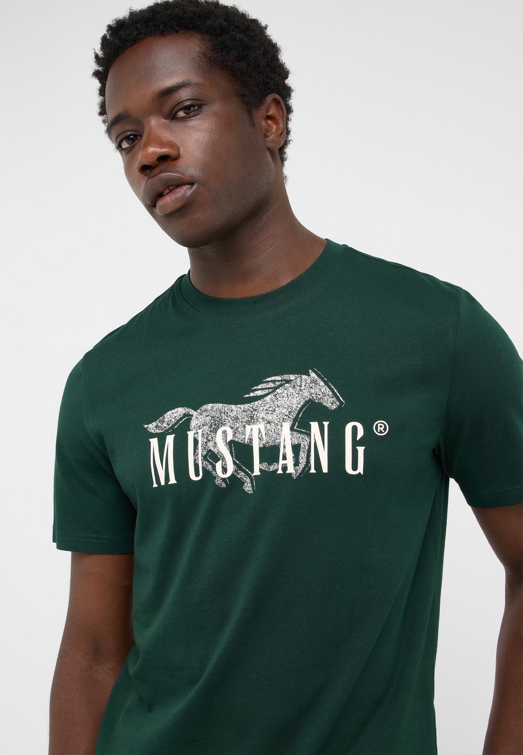 T-Shirt, Herrenkleidung, Logo, Kurzärmelig, Grün