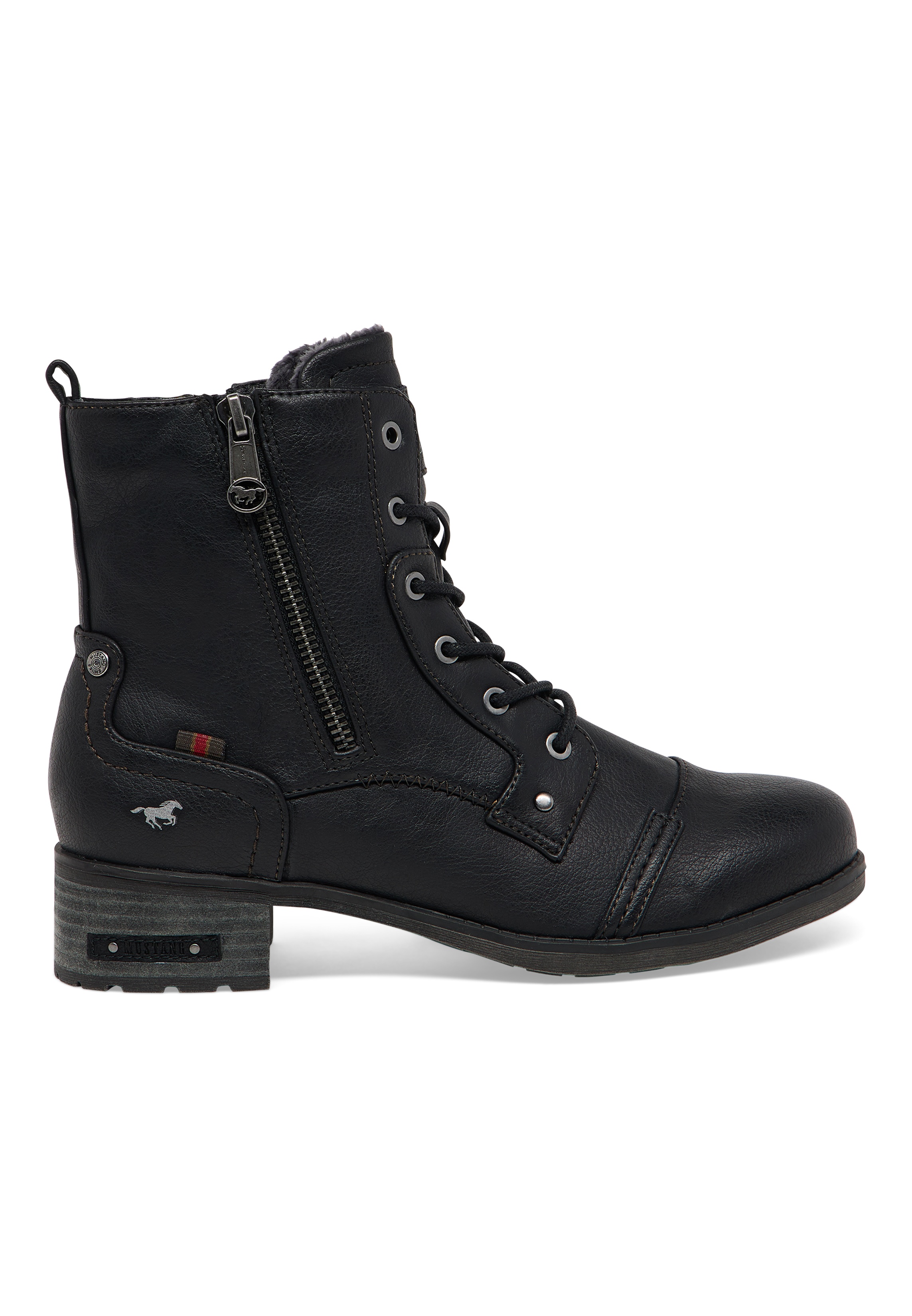Stiefel, Boot, Leder, schwarz, Schnürstiefel