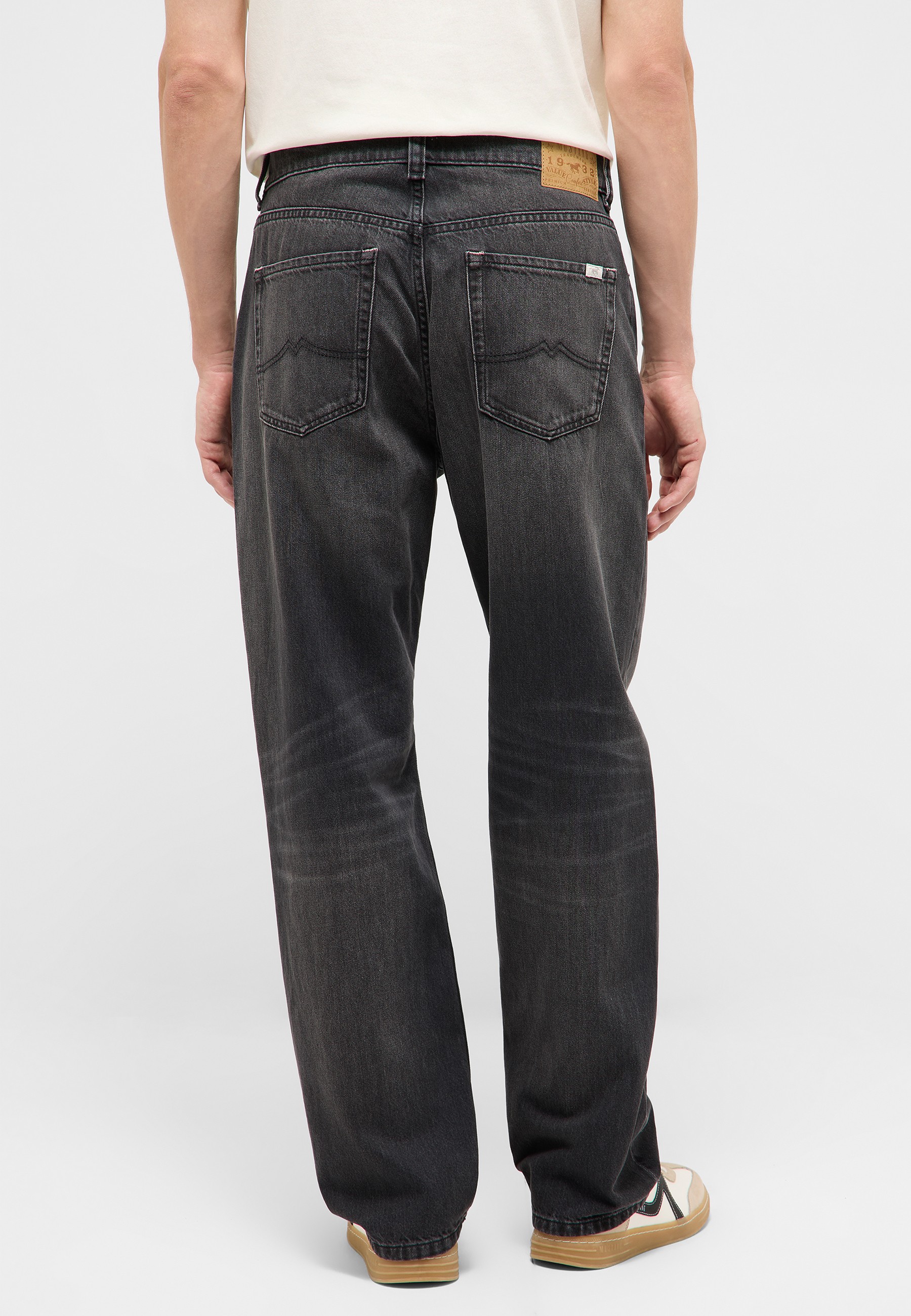 Jeans, Dad-Jeans, Denim, Hintertaschen, Loose/gerade Passform
