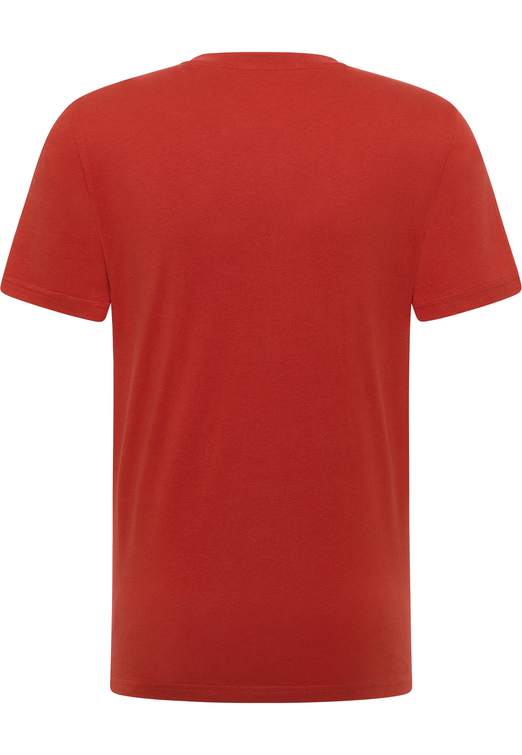 T-Shirt, Rot, Kurzarm, Uni-Farbe, Rundhals