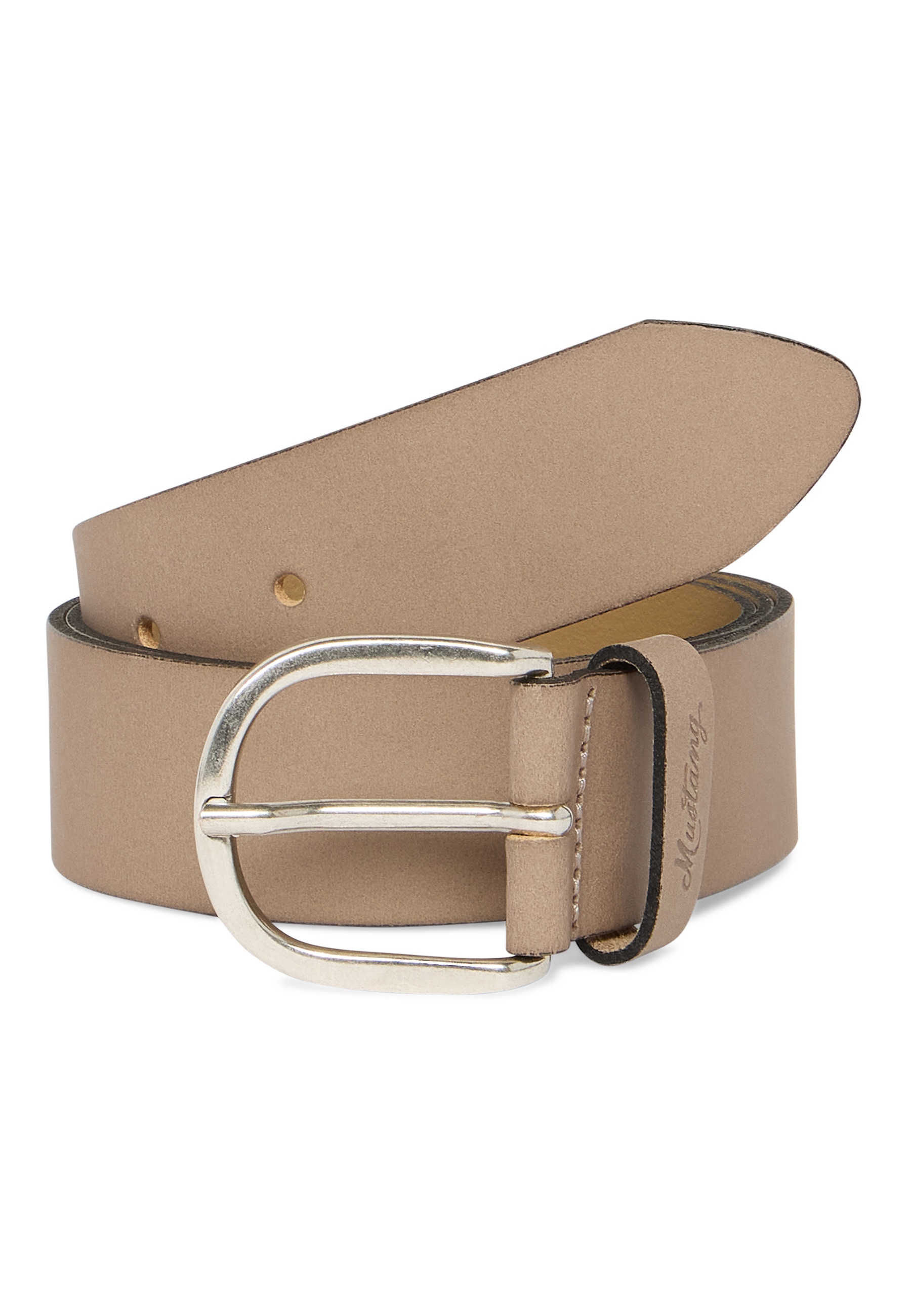 Mustang Damen Gürtel 35 mm aus Echtleder, taupe