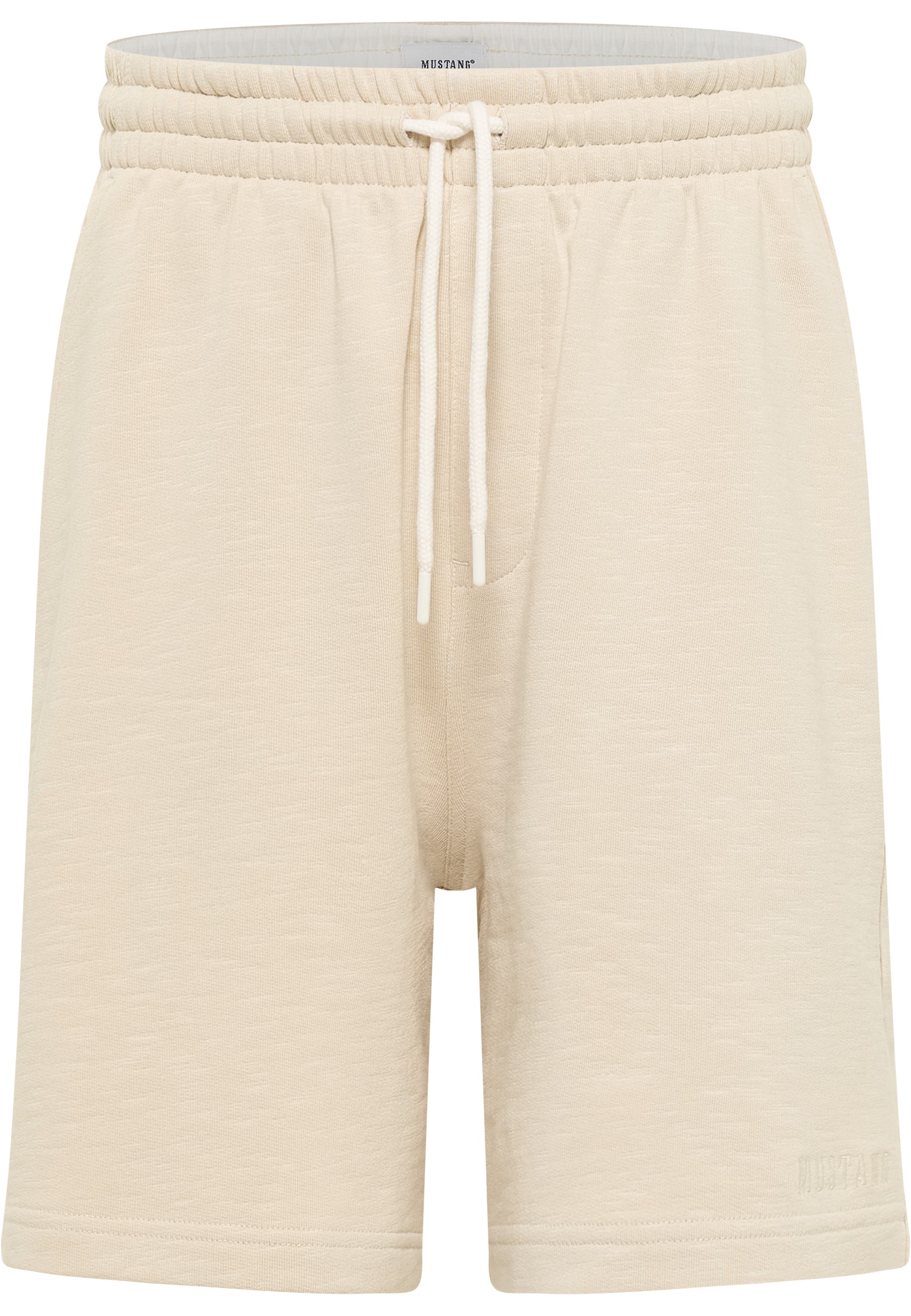 kurze, beige, drawstring, elastischer-taillengummi, baumwolle