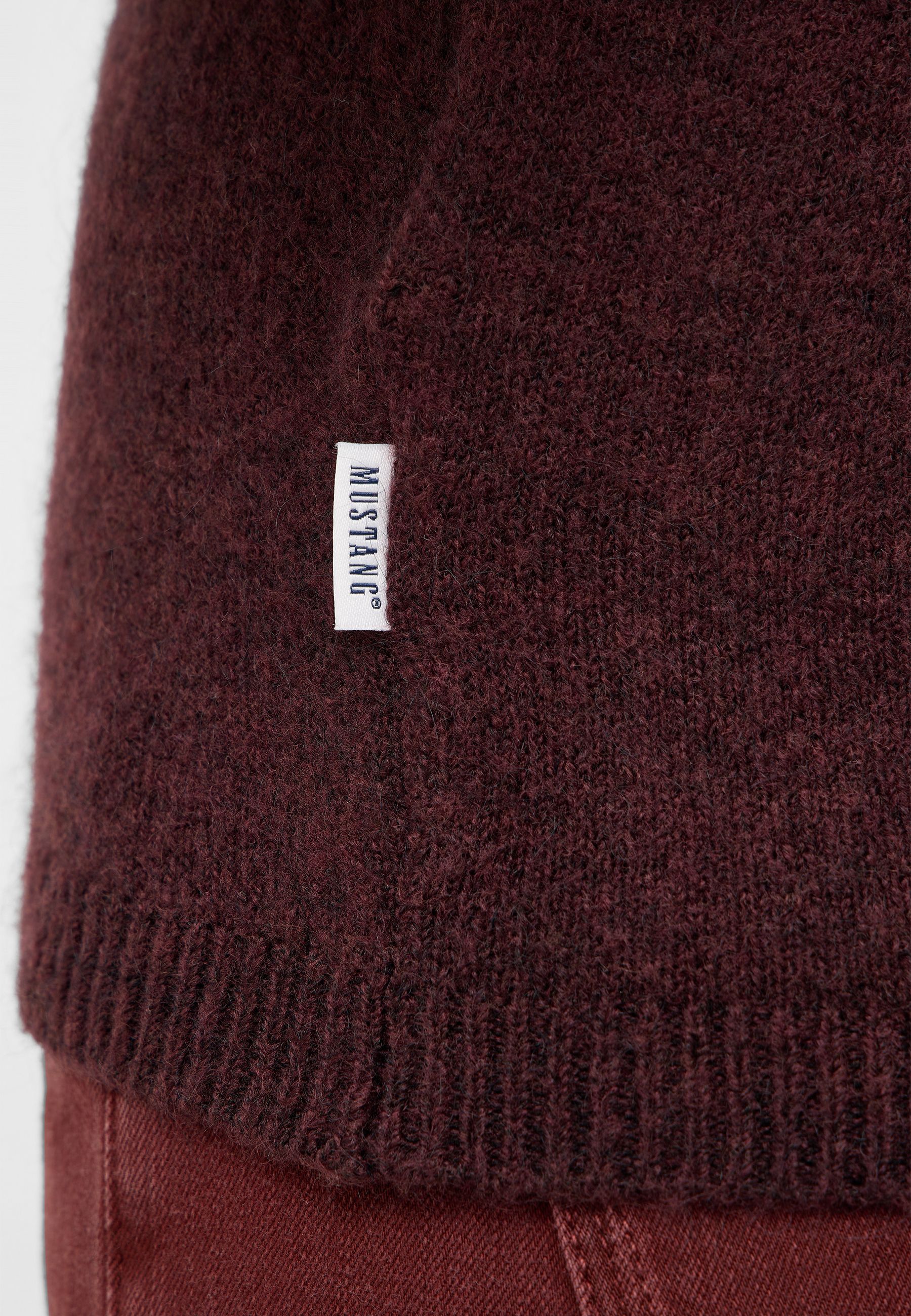 Bekleidung, Strickwaren, Pullover, Kastanienbraun