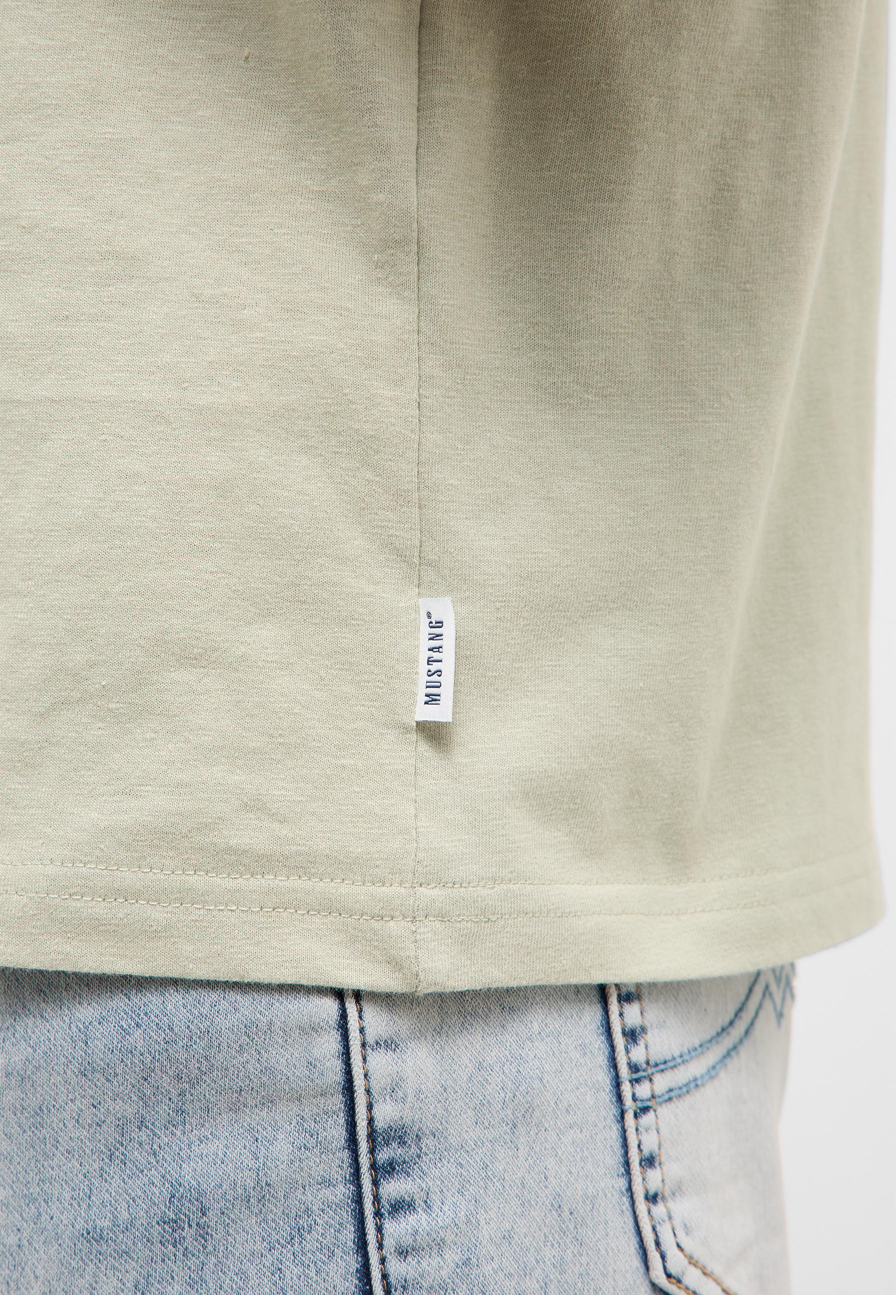 T-shirt, Leinen, Beige, Seitentasche?, Casual