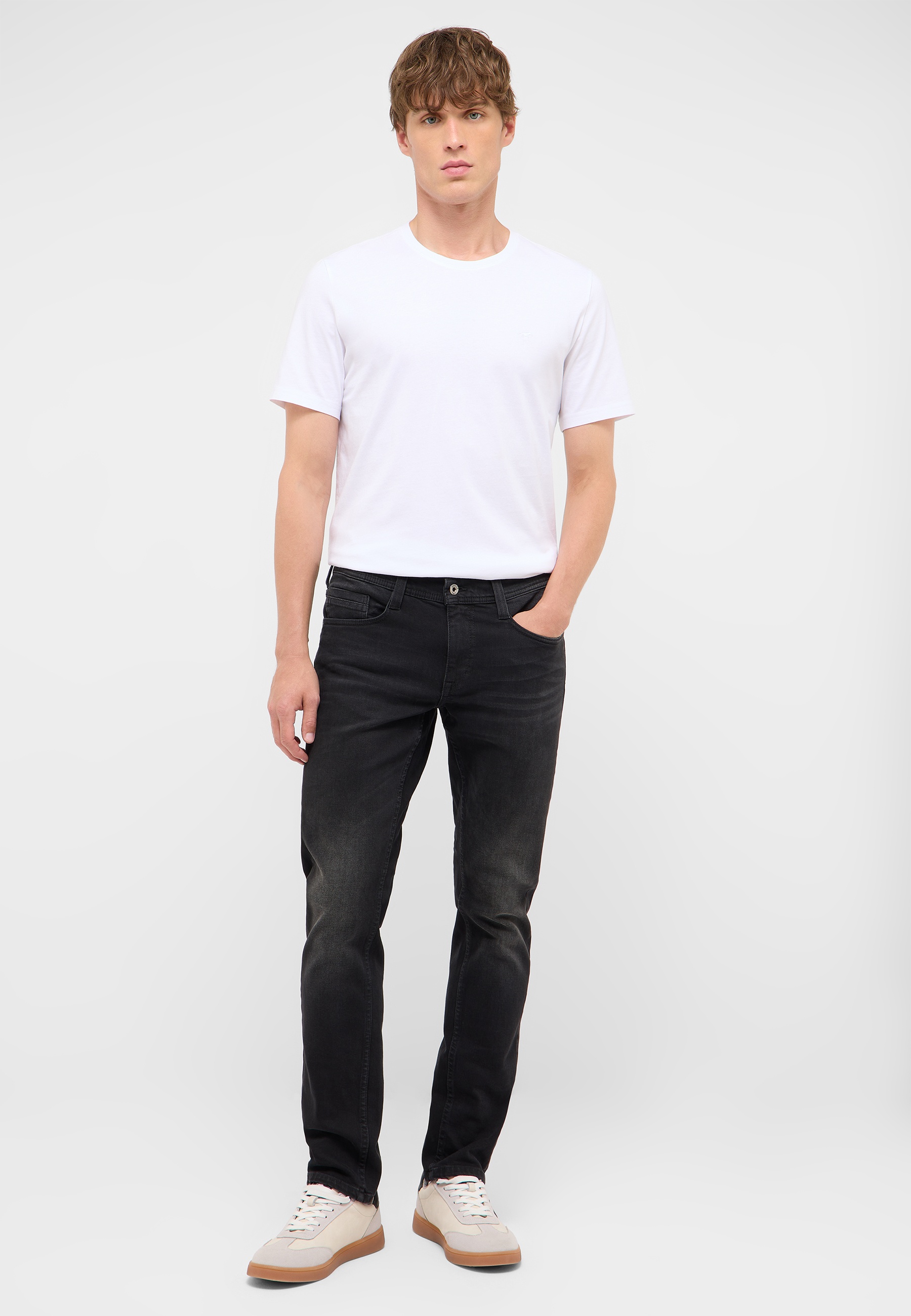 Tee, T-Shirt, weiss, casual, Jeans