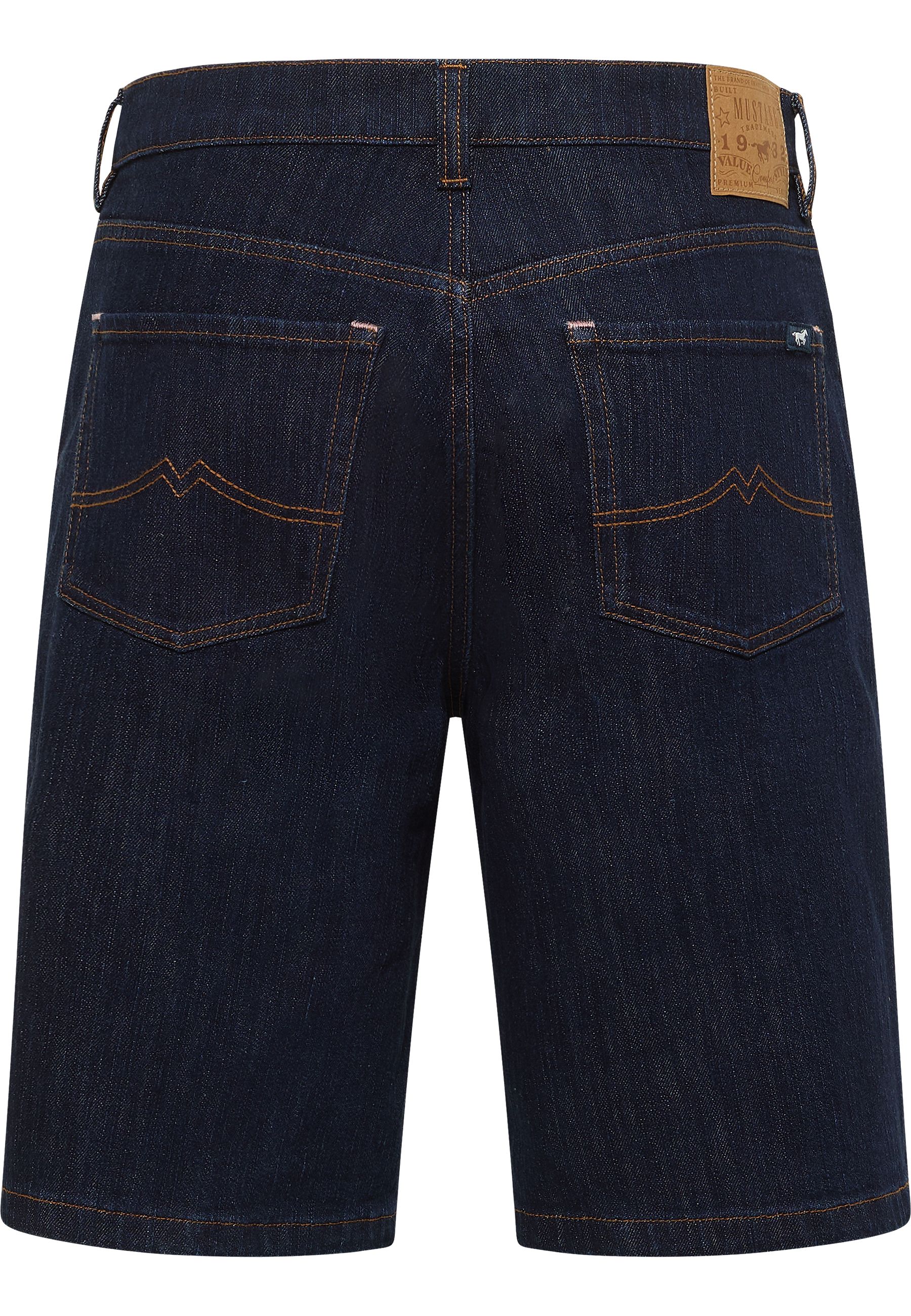 jeans, shorts, denim, back pockets, orange stitching