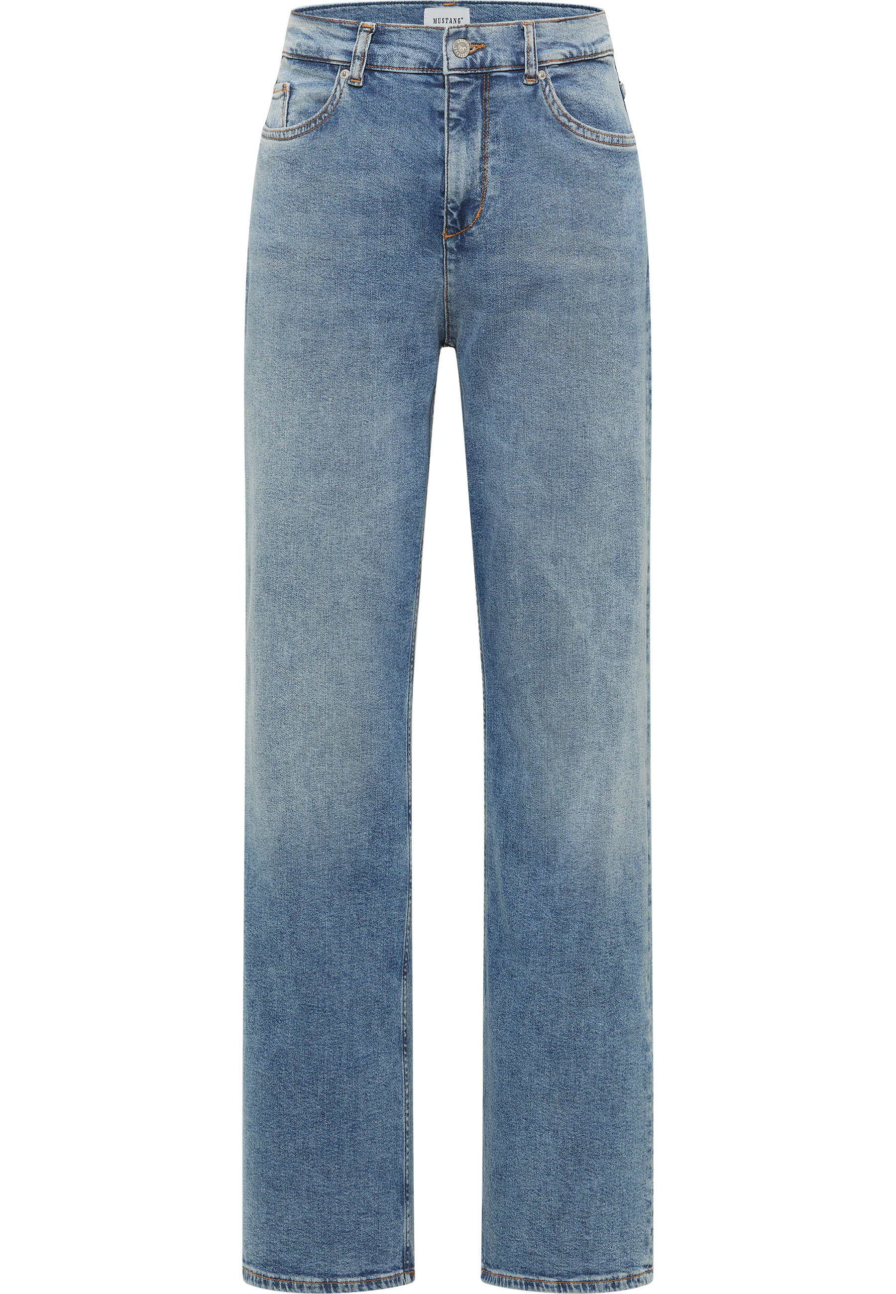 Jeans, Denim, Blau, Straight Leg, Five-Pocket