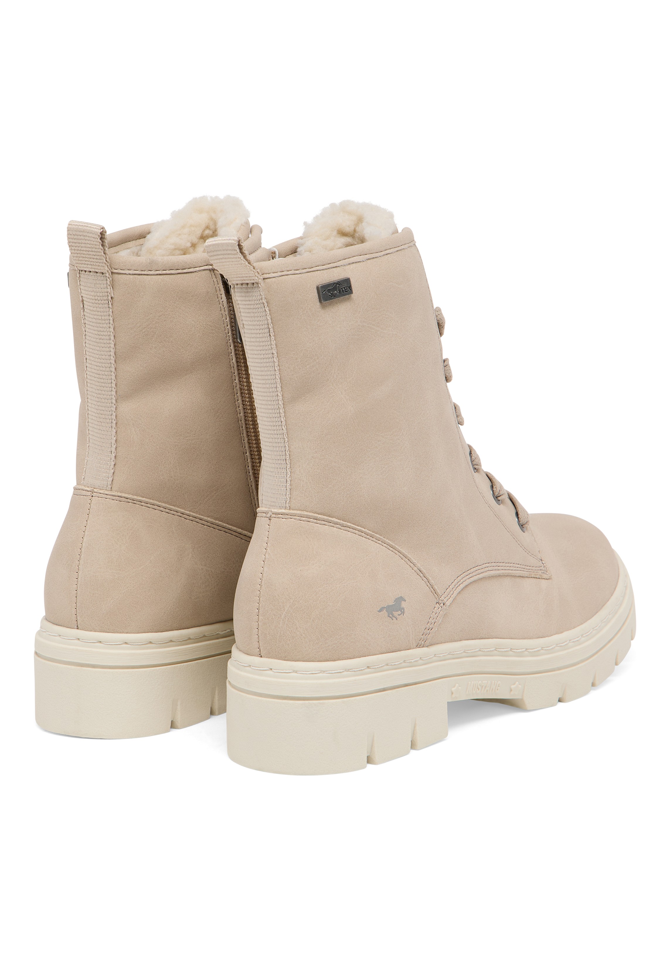 Stiefeletten, Herbst-Winter-Boots, Synthetisches Obermaterial, Schnürboot, Fellfutter