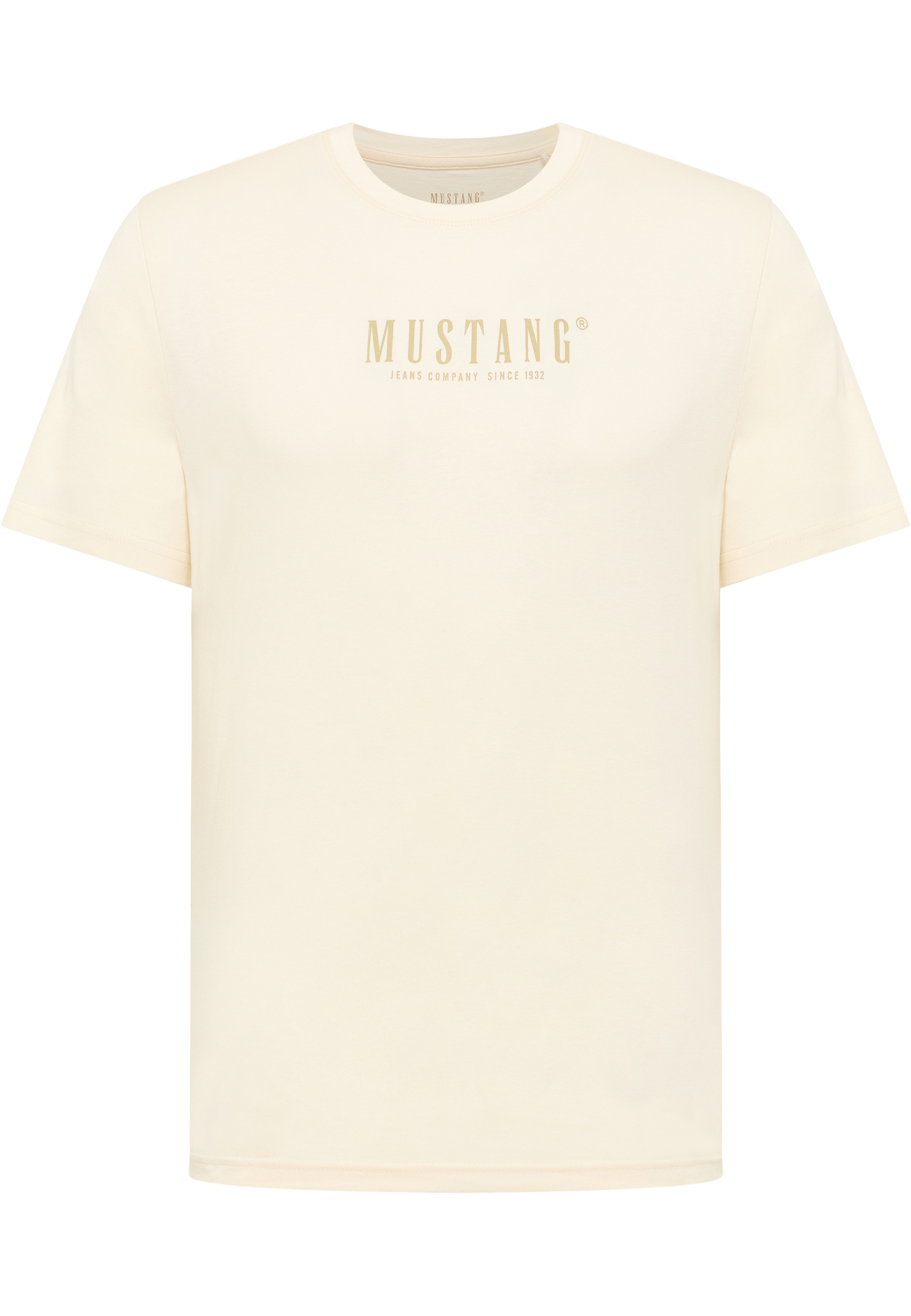 Mustang Herren T-Shirt Style Austin, offwhite