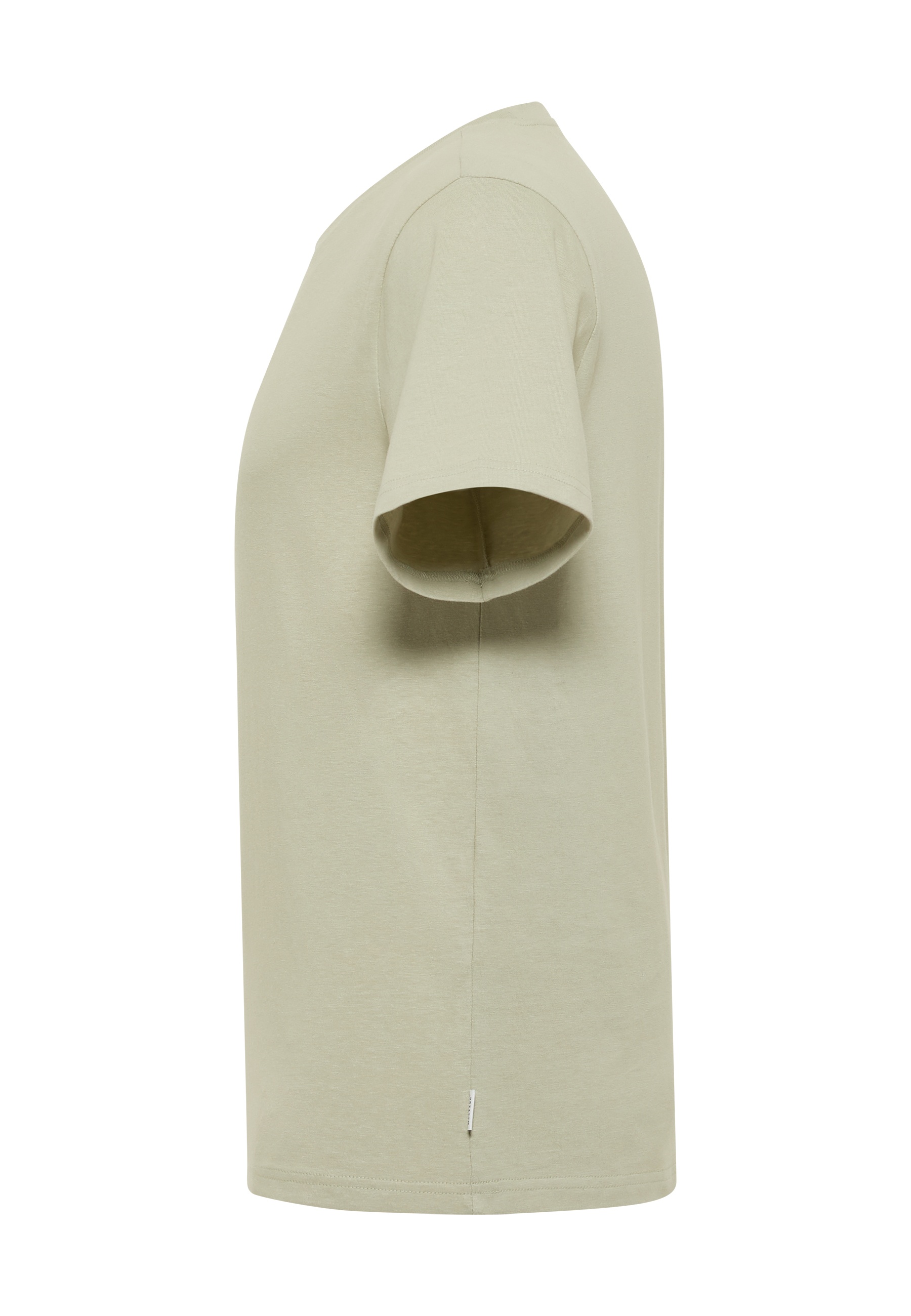 T-Shirt, Kurzarm, Beige, Baumwolle, unifarben