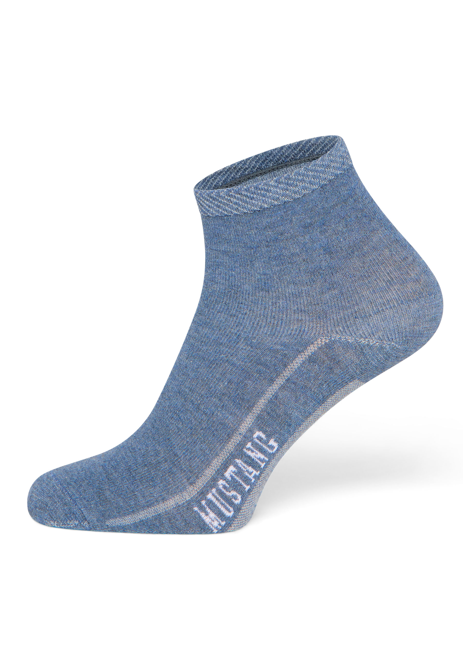 Socken, Ankle-Sock, Jacquard, Blue, Gemustert