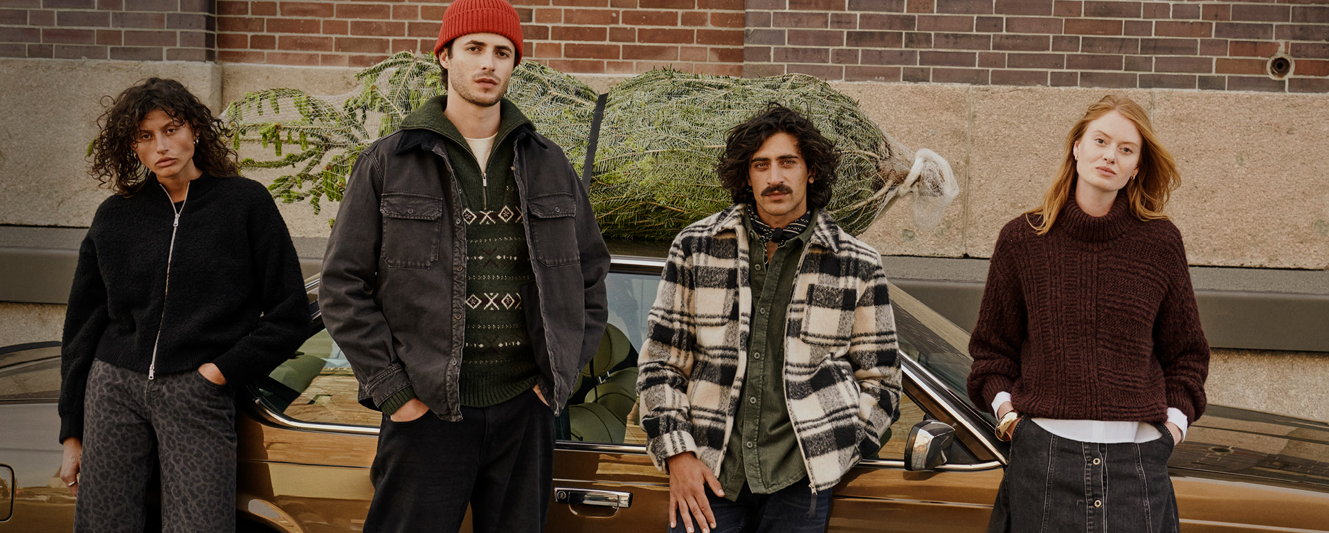 Mantel, Jacke, Mütze, Person, Frau