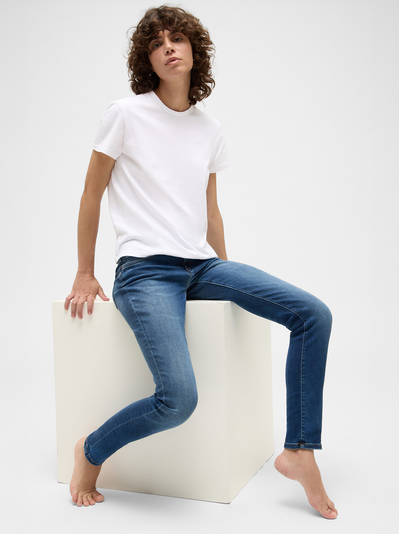 Bekleidung, Hosen, Jeans, Person