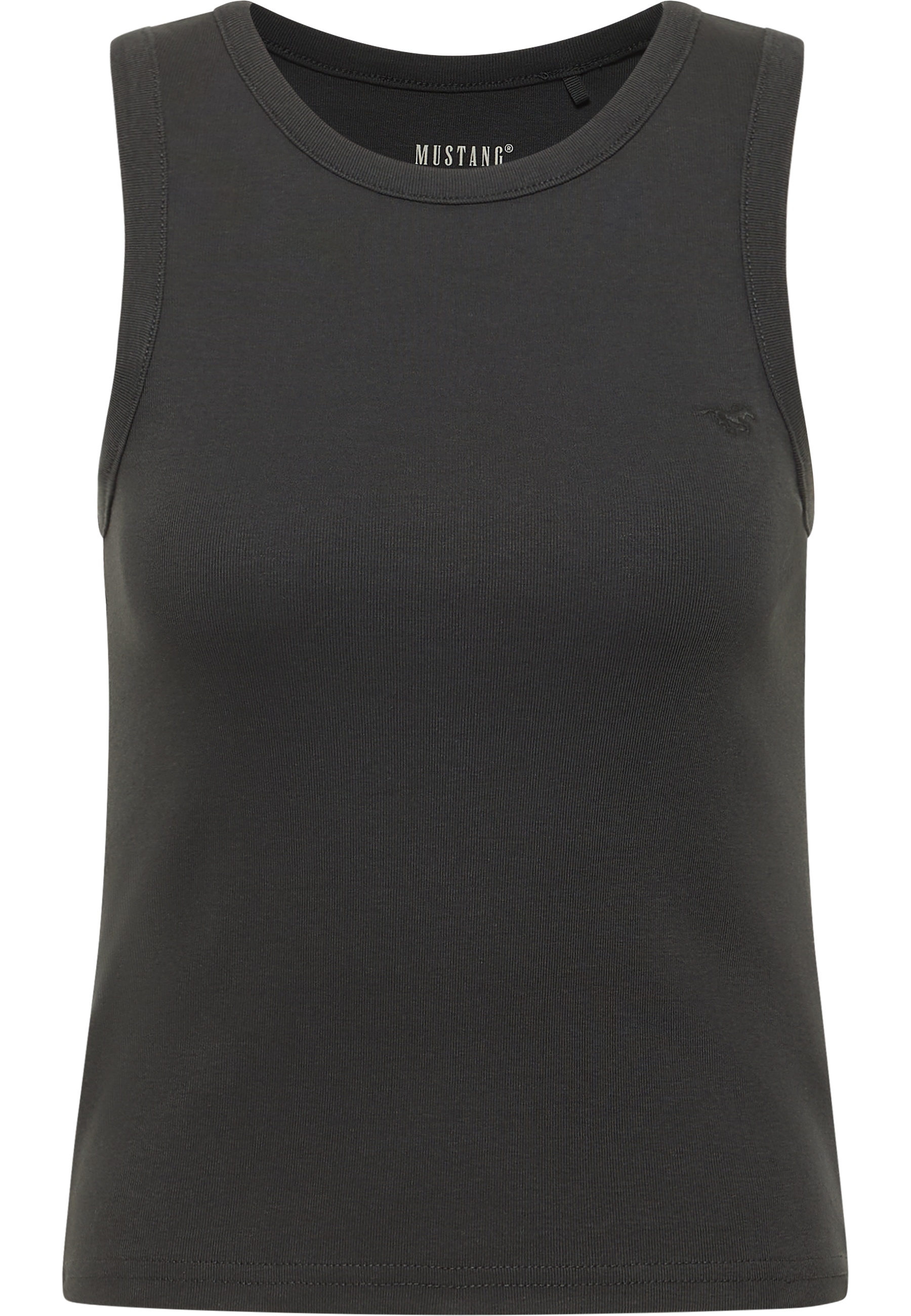 tanktop, sleeveless, dunkelgrau, gerippt, basics