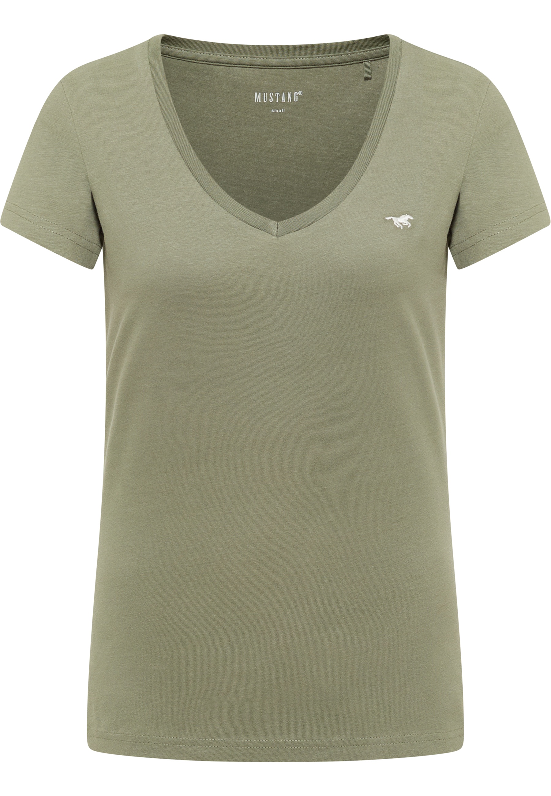 Mustang Damen T-Shirt Style Beverly, grün