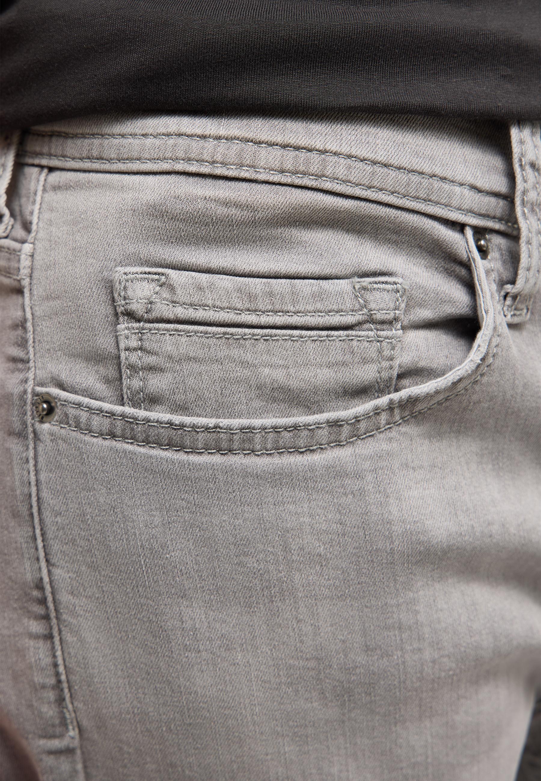 Jeans, Hose, Jeansstoff, Grau, Seitentasche