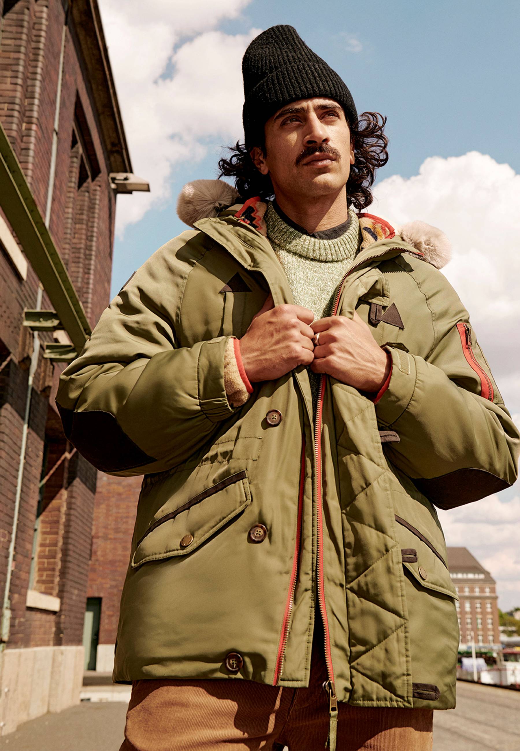 Bekleidung, Mantel, Jacke, Mütze, Hut