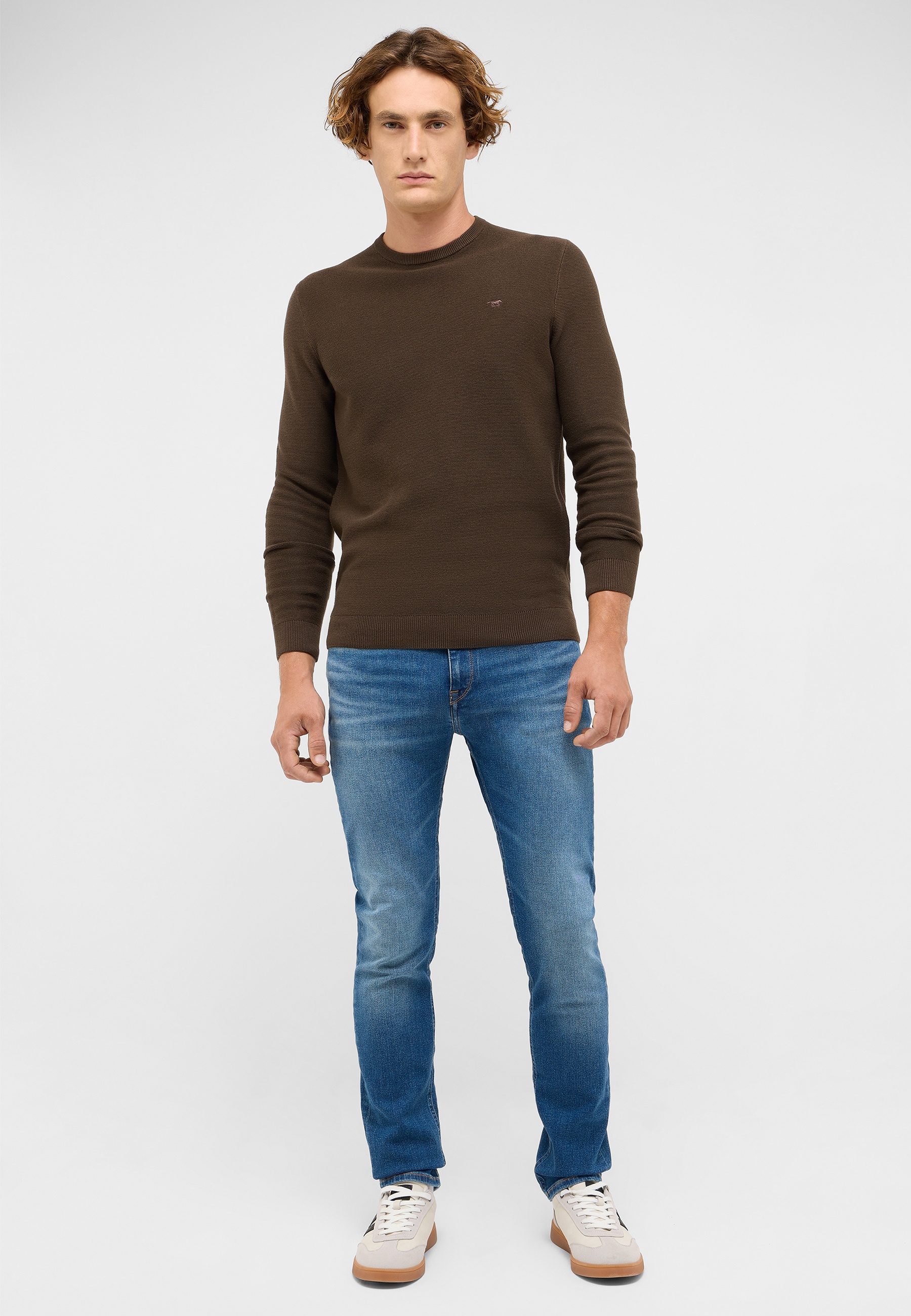 Hosen, Langarm, Pullover, Jeanshose, Person